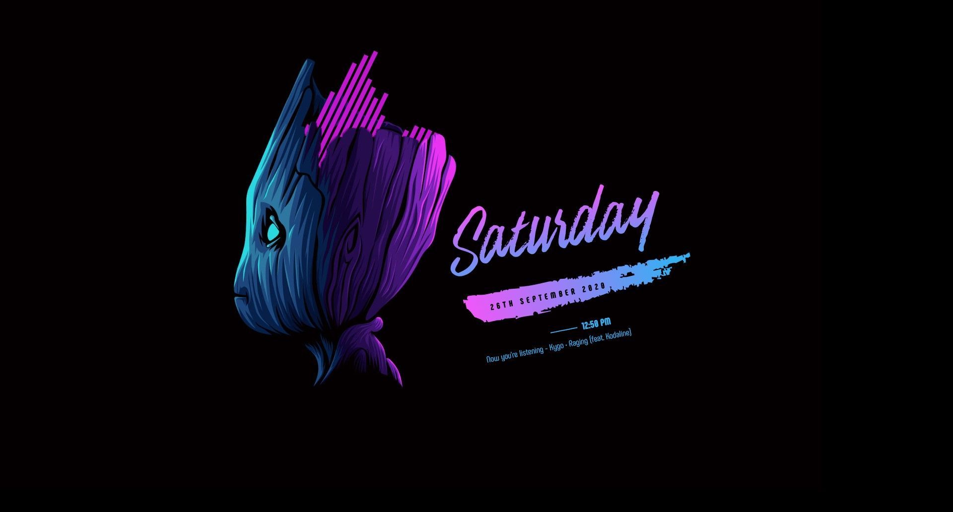 1920x1032 Neon Groot