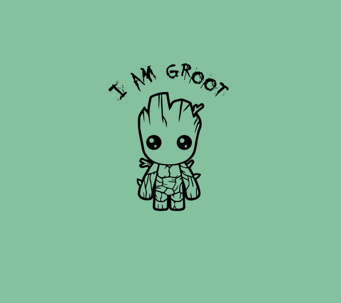 1440x1280 Groot Cute Wallpaper
