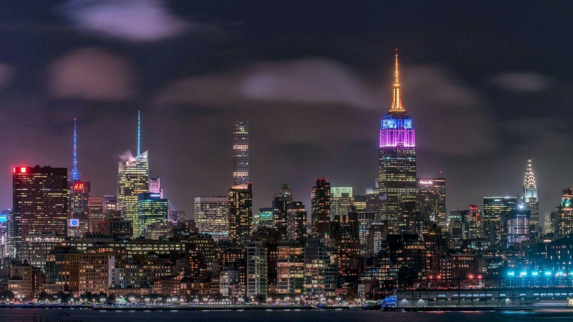 1920x1080 City Lights Wallpaper