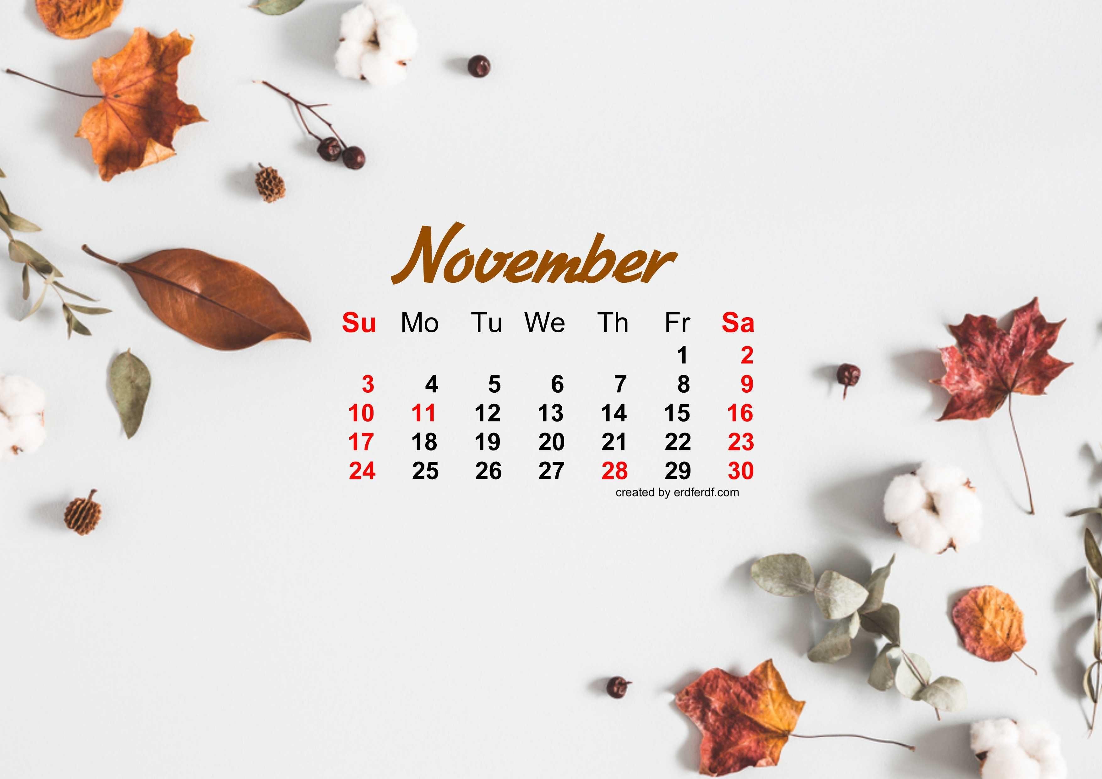 November 2019 Calendar Wallpapers - Top Free November 2019 Calendar