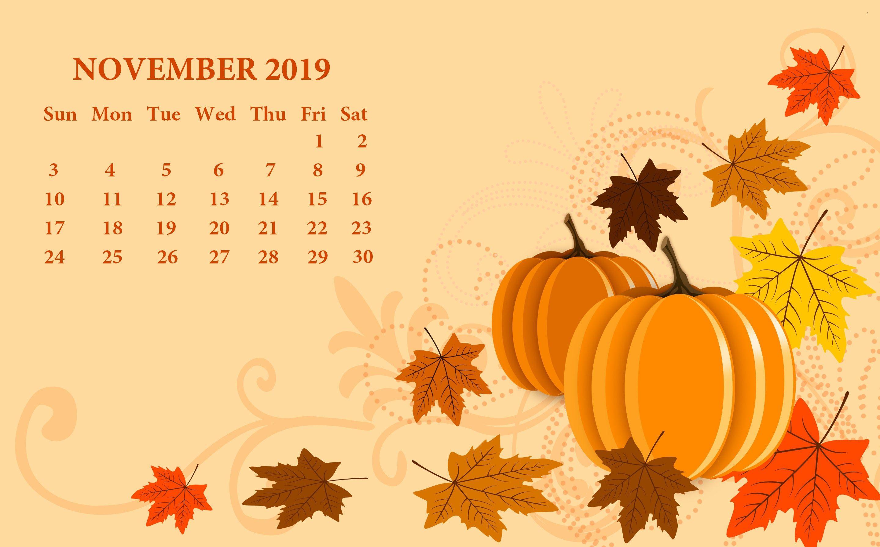 November 2019 Calendar Wallpapers - Top Free November 2019 Calendar ...