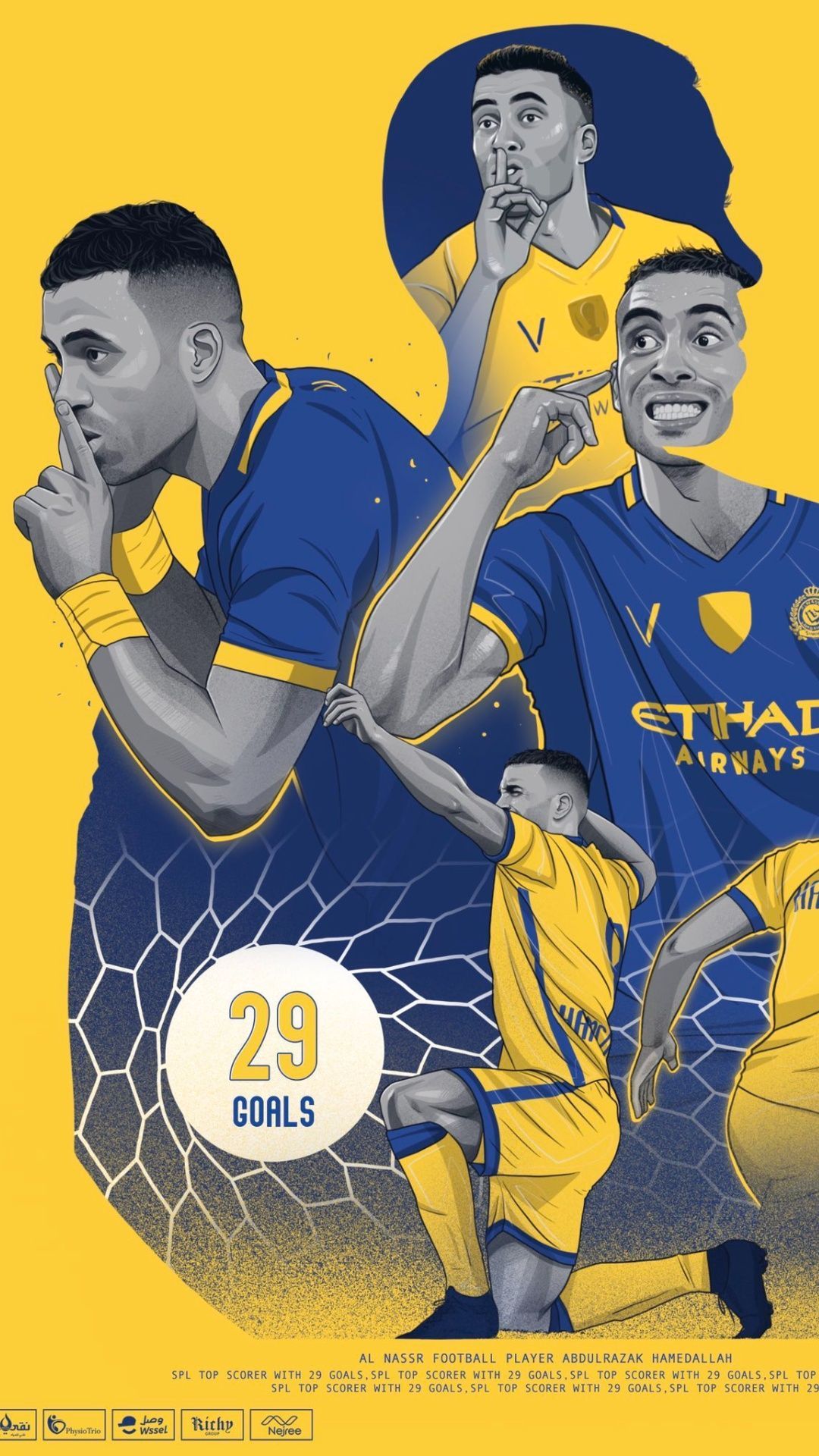 1080x1920 HD Al Nassr Fc Logo Wallpaper