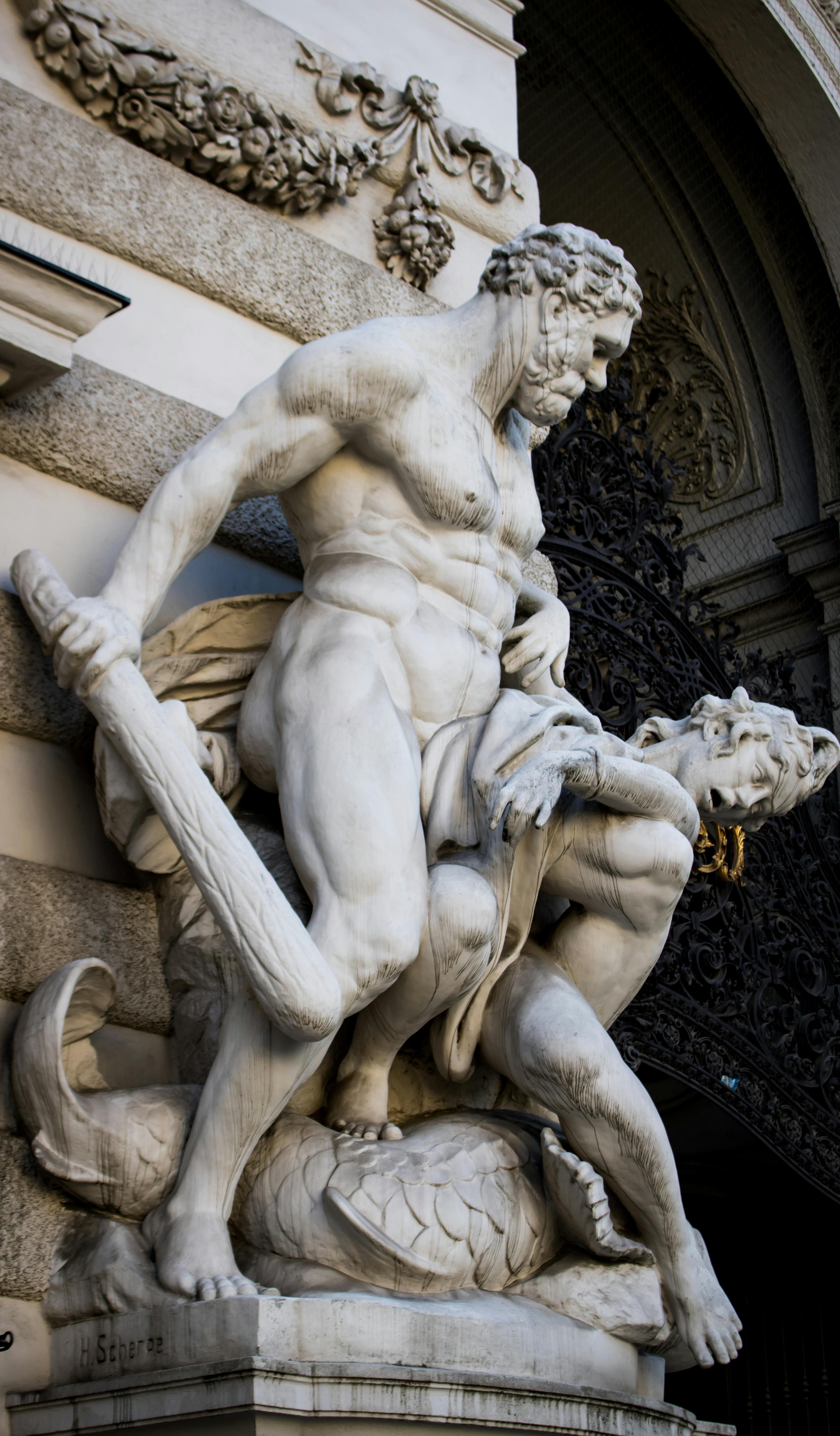 3263x5579 Hercules Statue Photo, Download