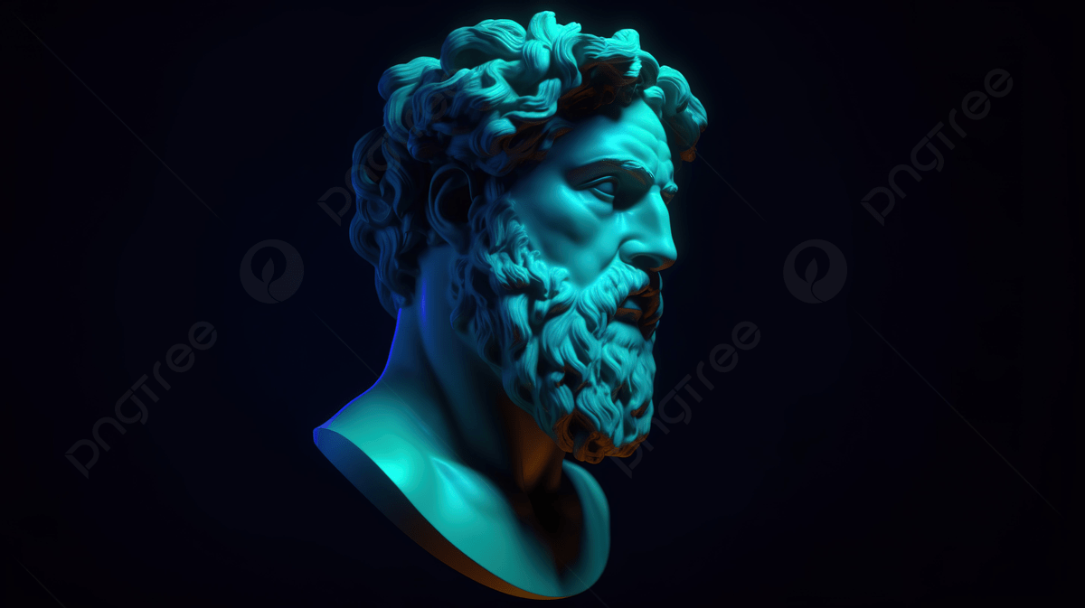 1200x673 Bearded Sculpture With A Neon Blue