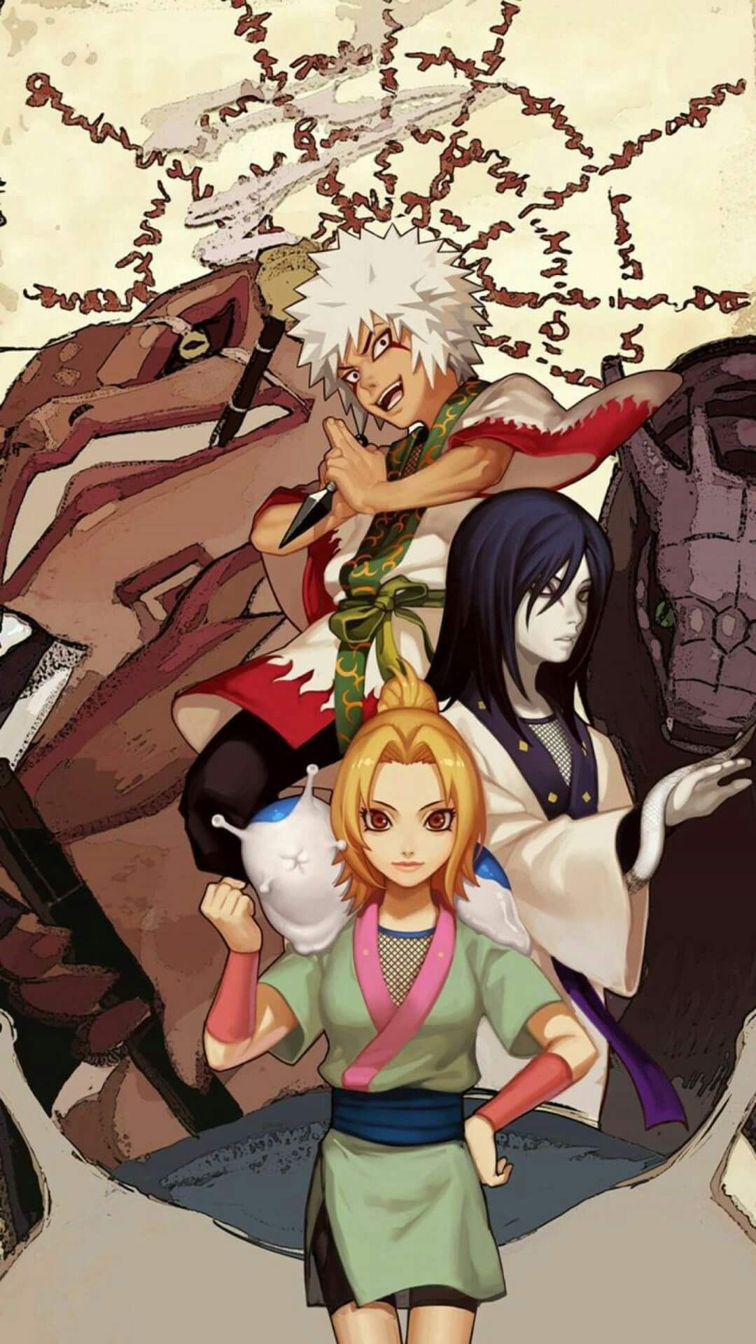 1080x1920 Naruto Sannin Wallpaper