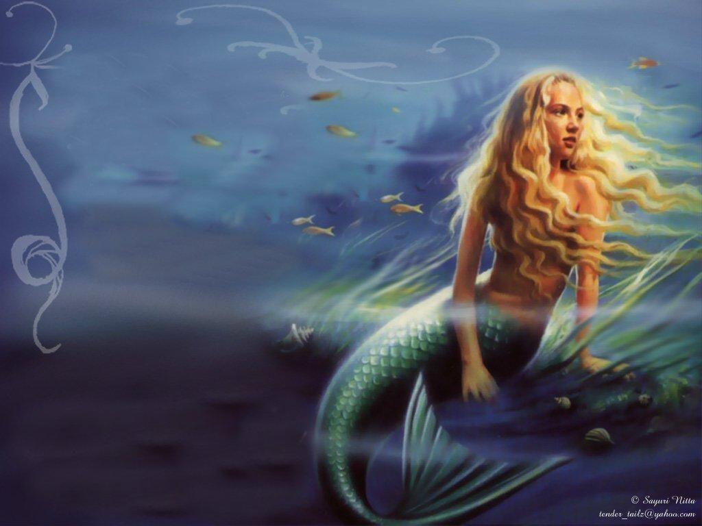1024x768 Mermaid Wallpaper. Mercy's Dream about The Sea a