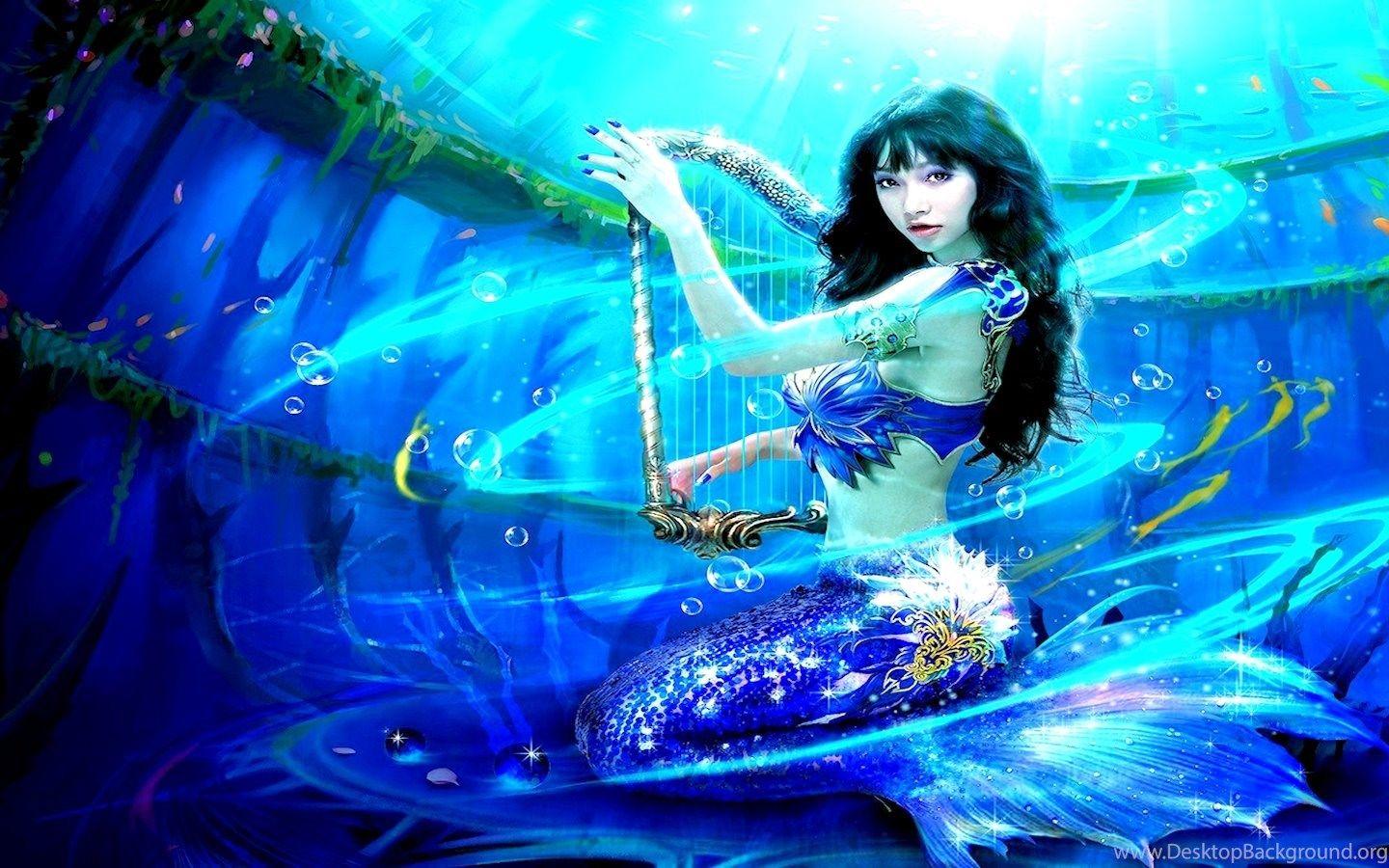 1440x900 Blue Mermaid Mermaids Wallpaper Fanpop Desktop