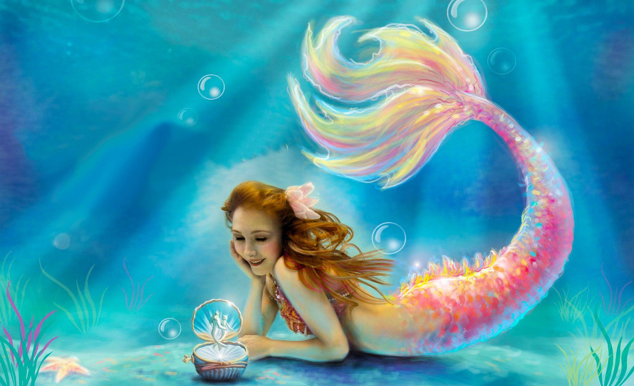 2048x1248 image Of Mermaids Wallpaper Fantasy Mermaid Wallpaper