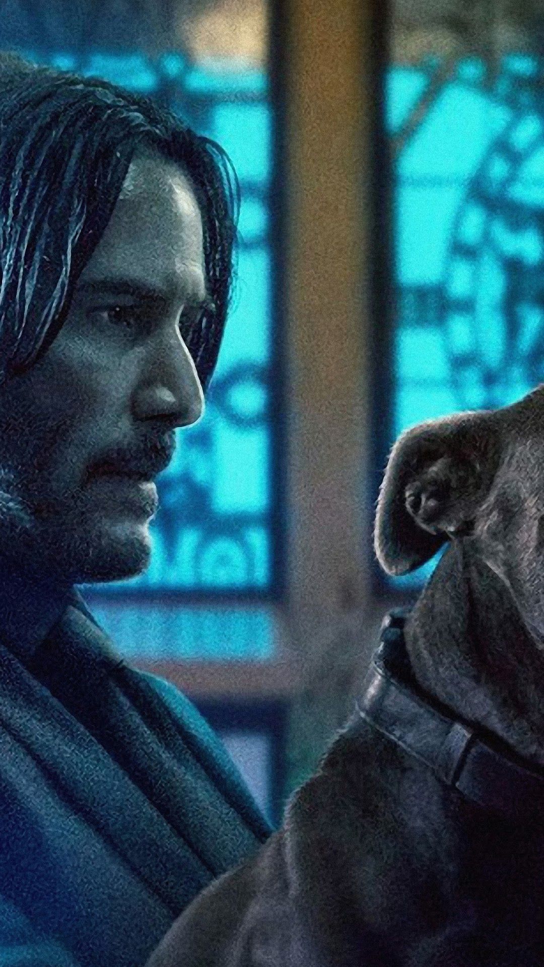 1080x1920 John Wick Dog, Keanu Reeves, 8K HD