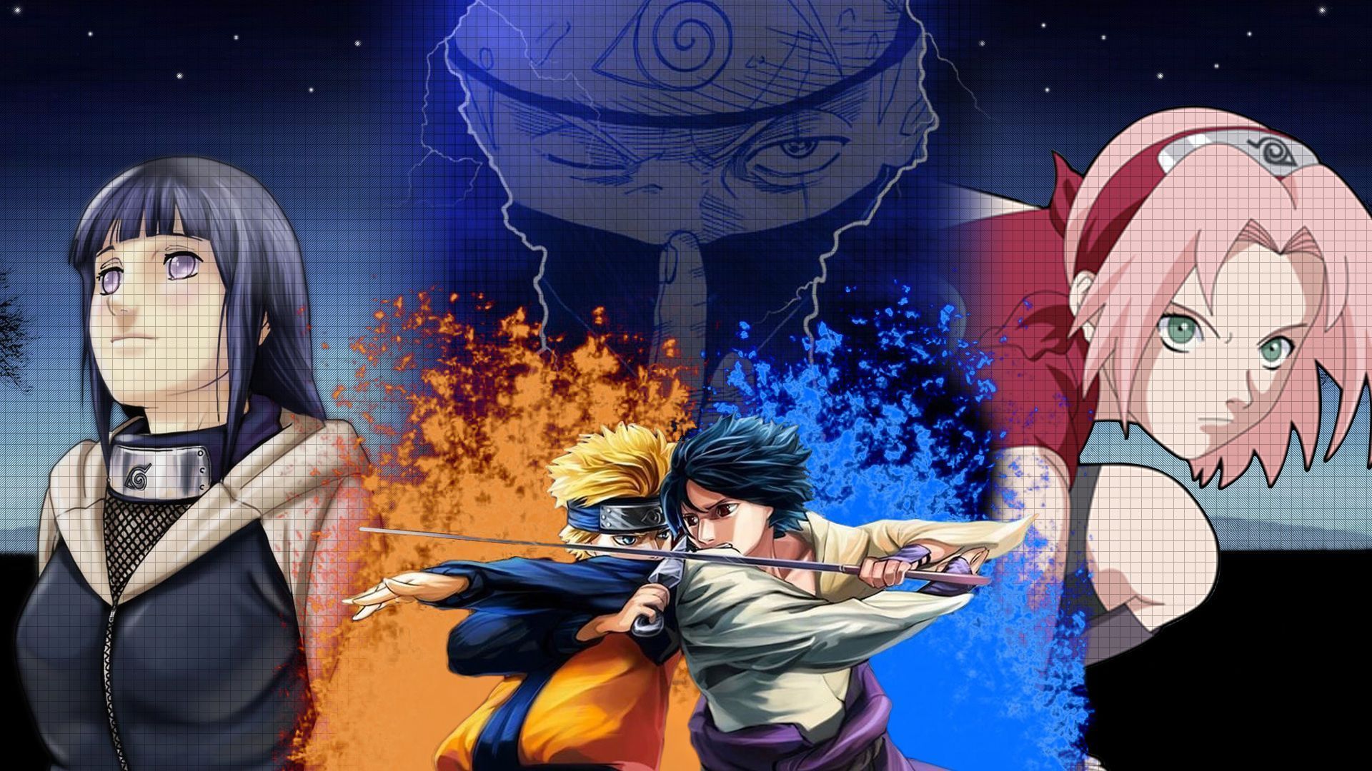 1920x1080 Naruto, Sakura, Sasuke, Kakashi