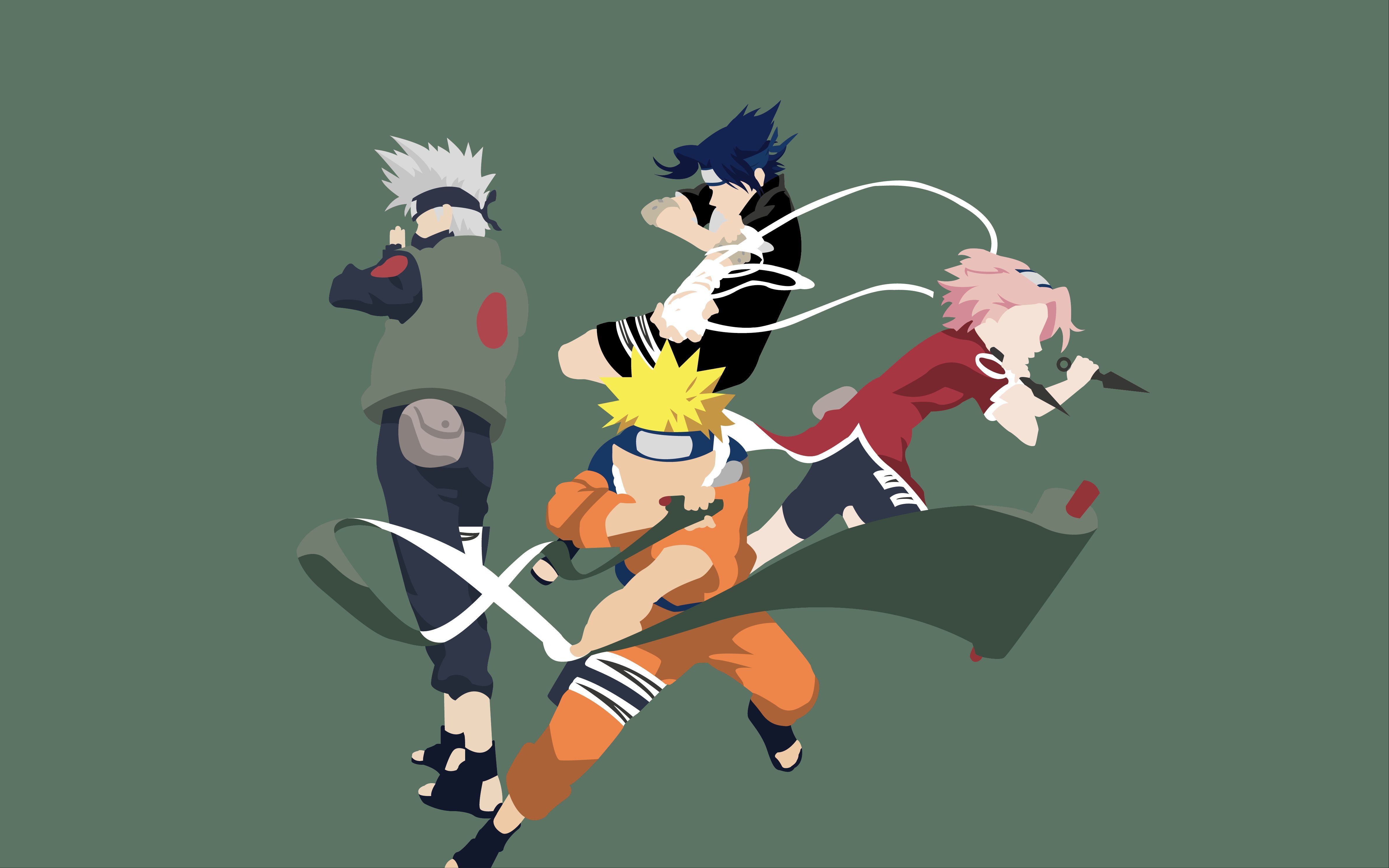 4763x2977 Anime, Naruto, Sasuke Uchiha, Sakura
