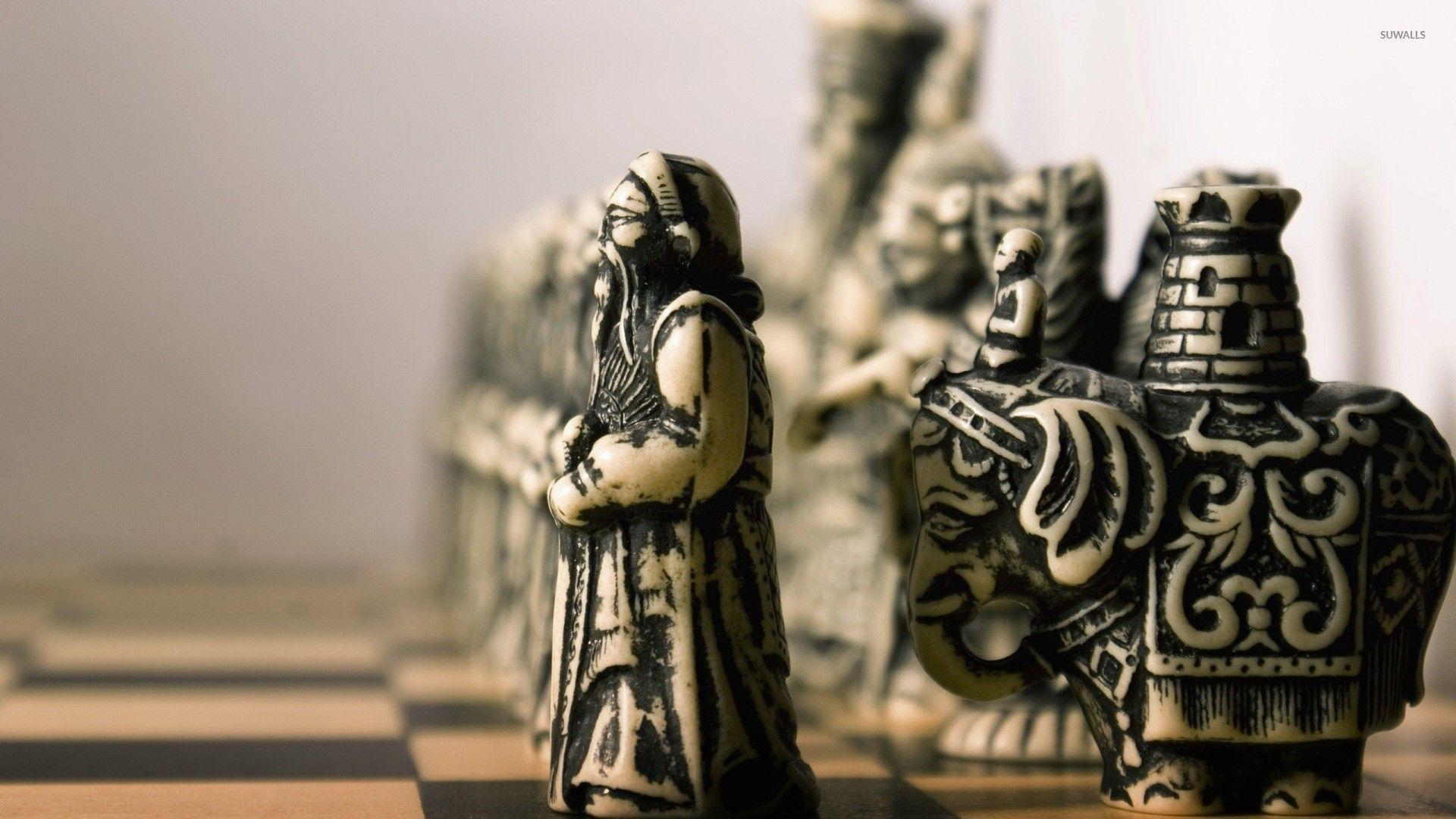 1920x1080 Vintage Chess Wallpaper