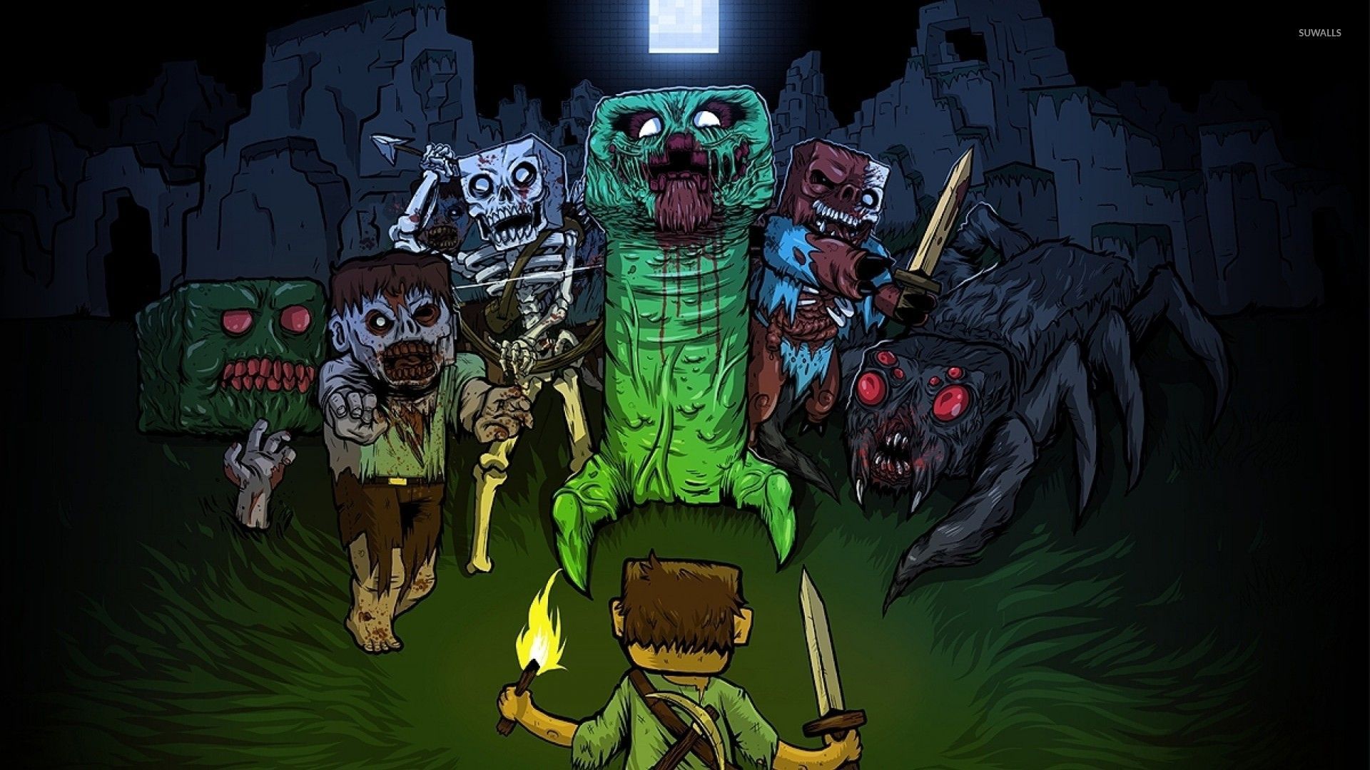 1920x1080 Minecraft Hardcore Wallpaper
