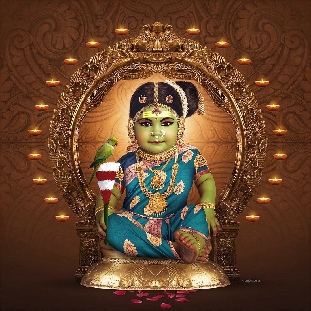 1080x1080 Queen of Madurai, Meenakshi Amman