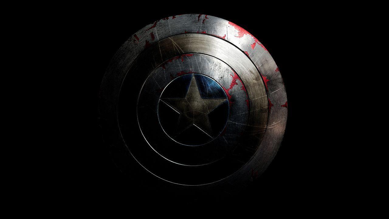 1280x720 Hình nền Captain America, Lá chắn, Truyện tranh Marvel, 4K, 8K