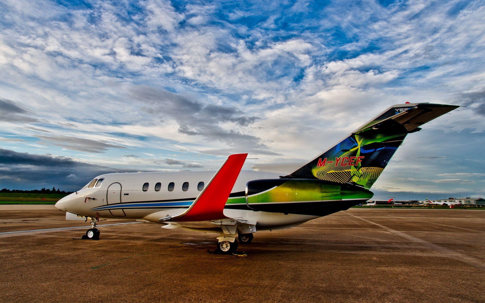 1920x1200 British Aerospace 125 in the airport wallpaper