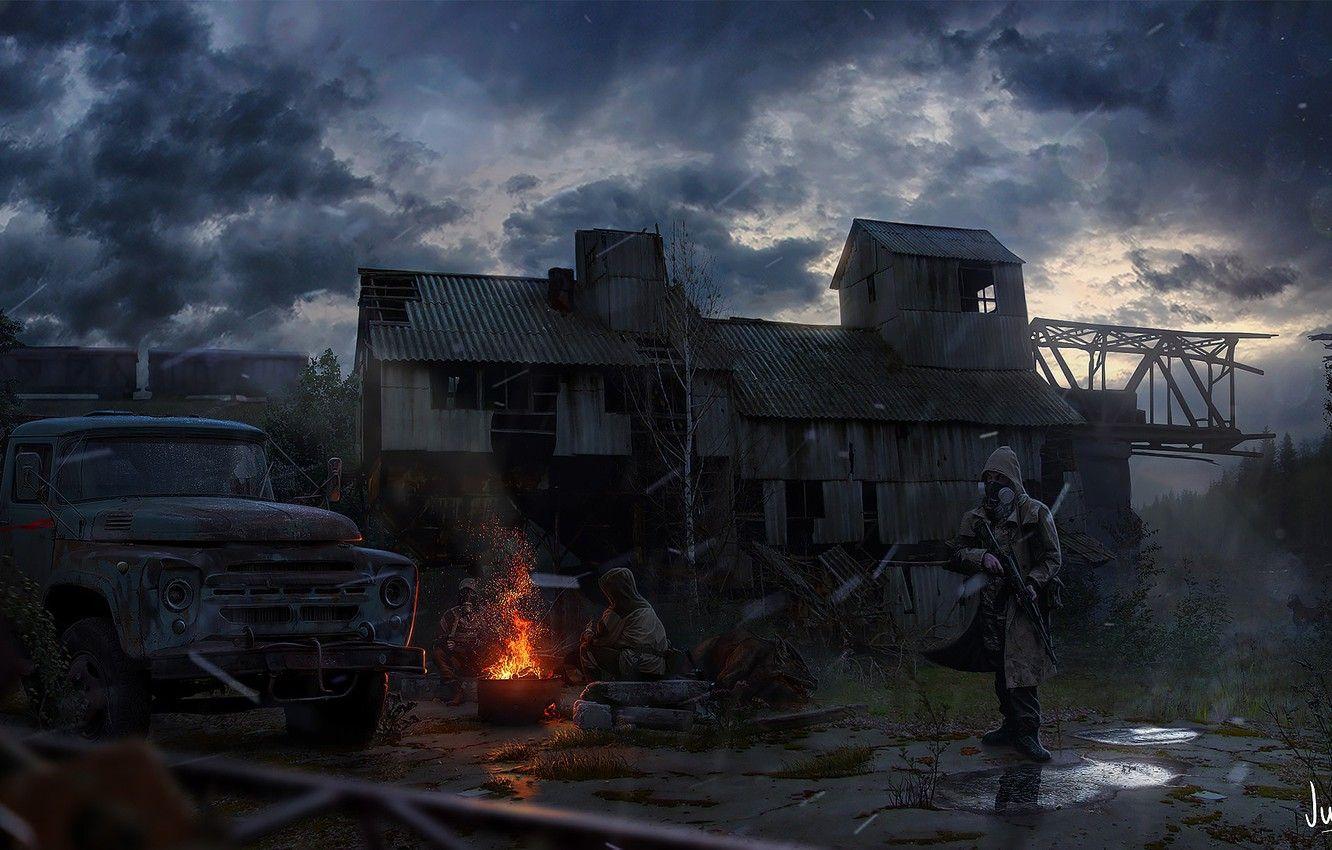 1332x850 Wallpaper Concept, art, Chernobyl, Stalker, Stalker, Art