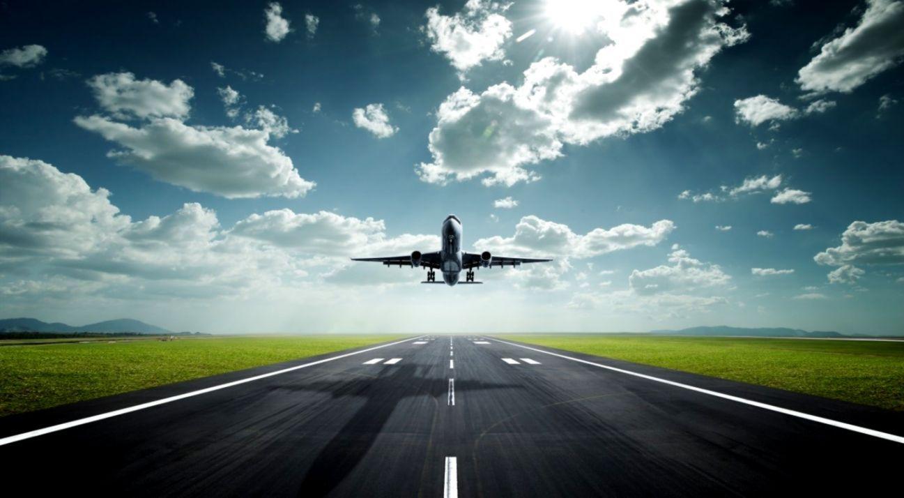 1297x714 Abstract Landing Airplane HD Wallpaper