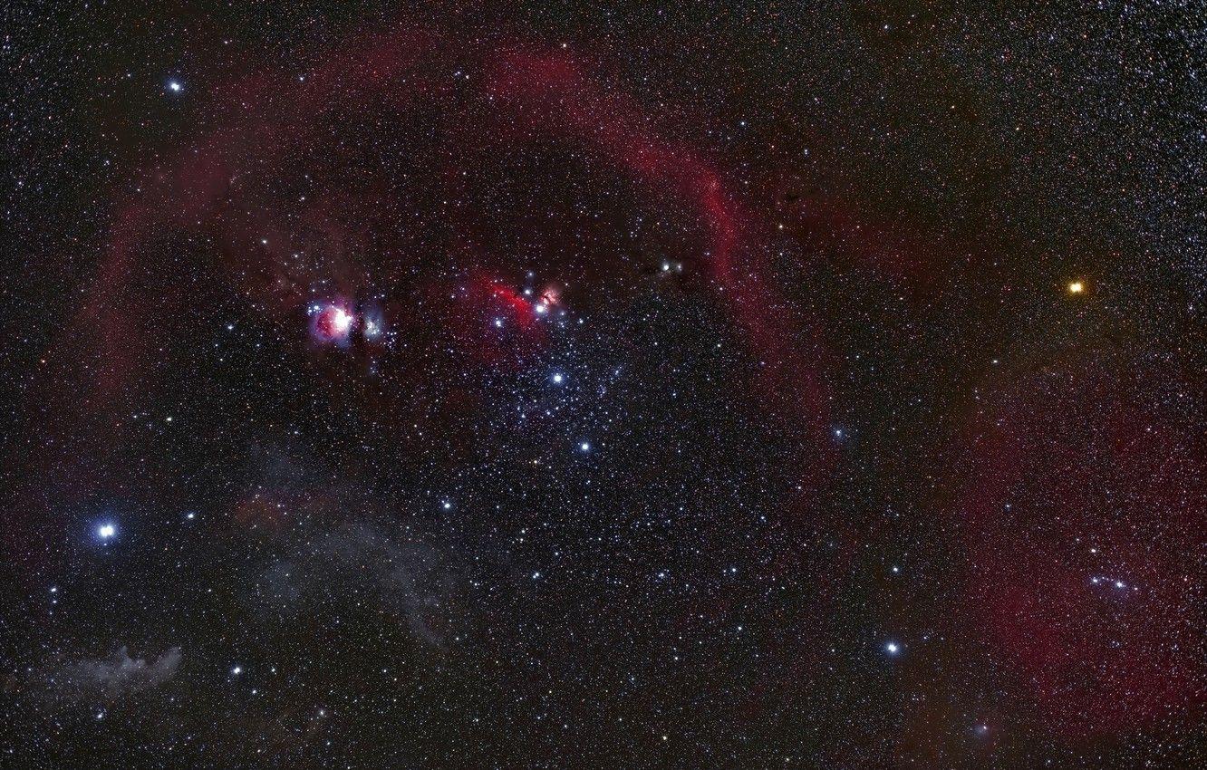 1332x850 Wallpaper Orion, Constellation, Orion Nebula, constellations