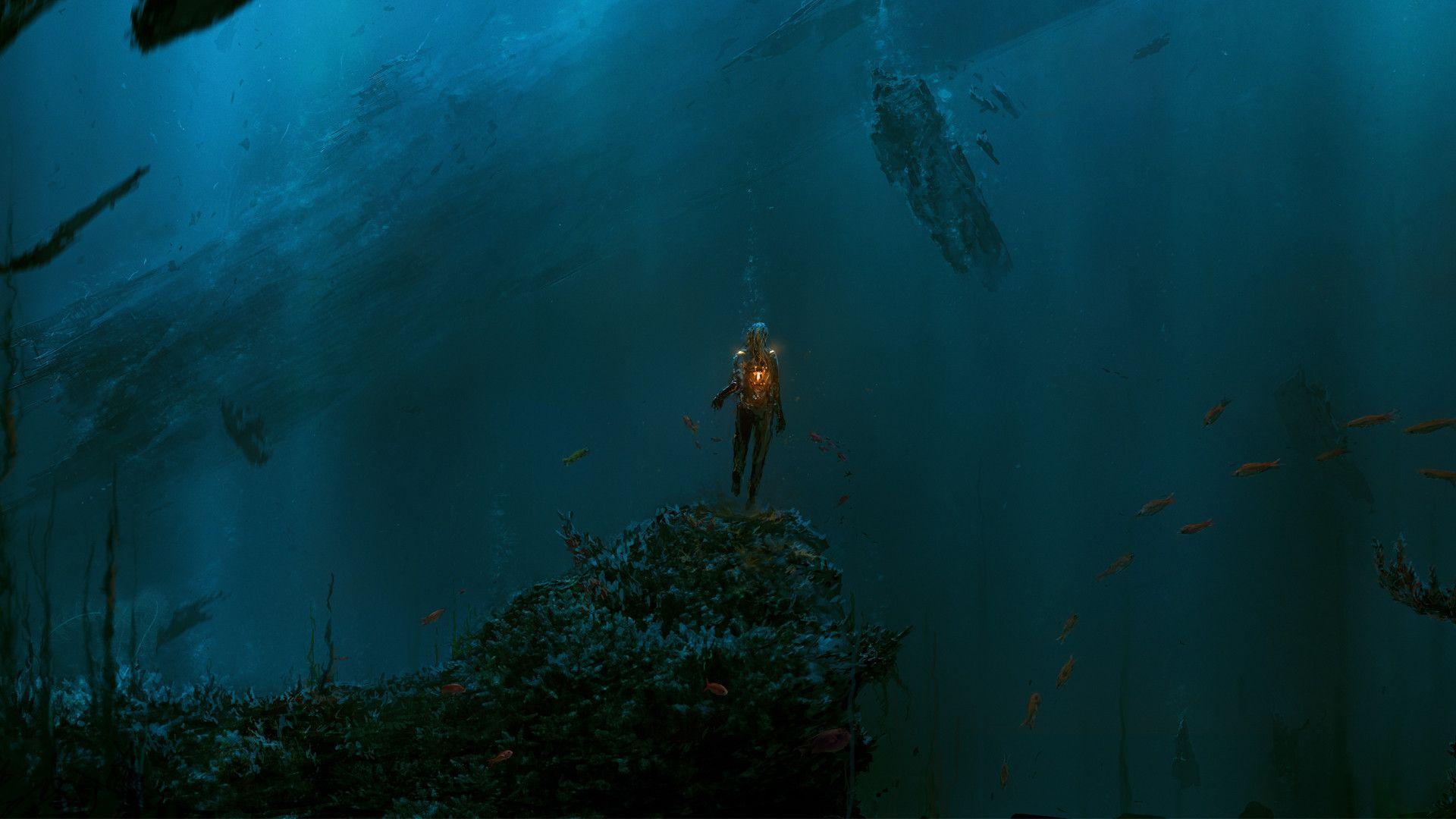 1920x1080 Underwater Ocean Wallpaper