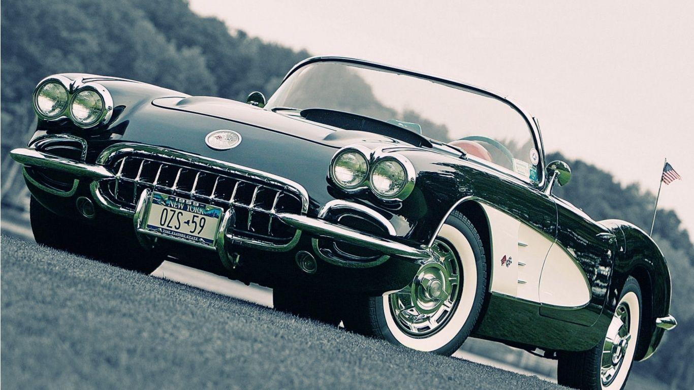 1366x768 Old Car Image HD