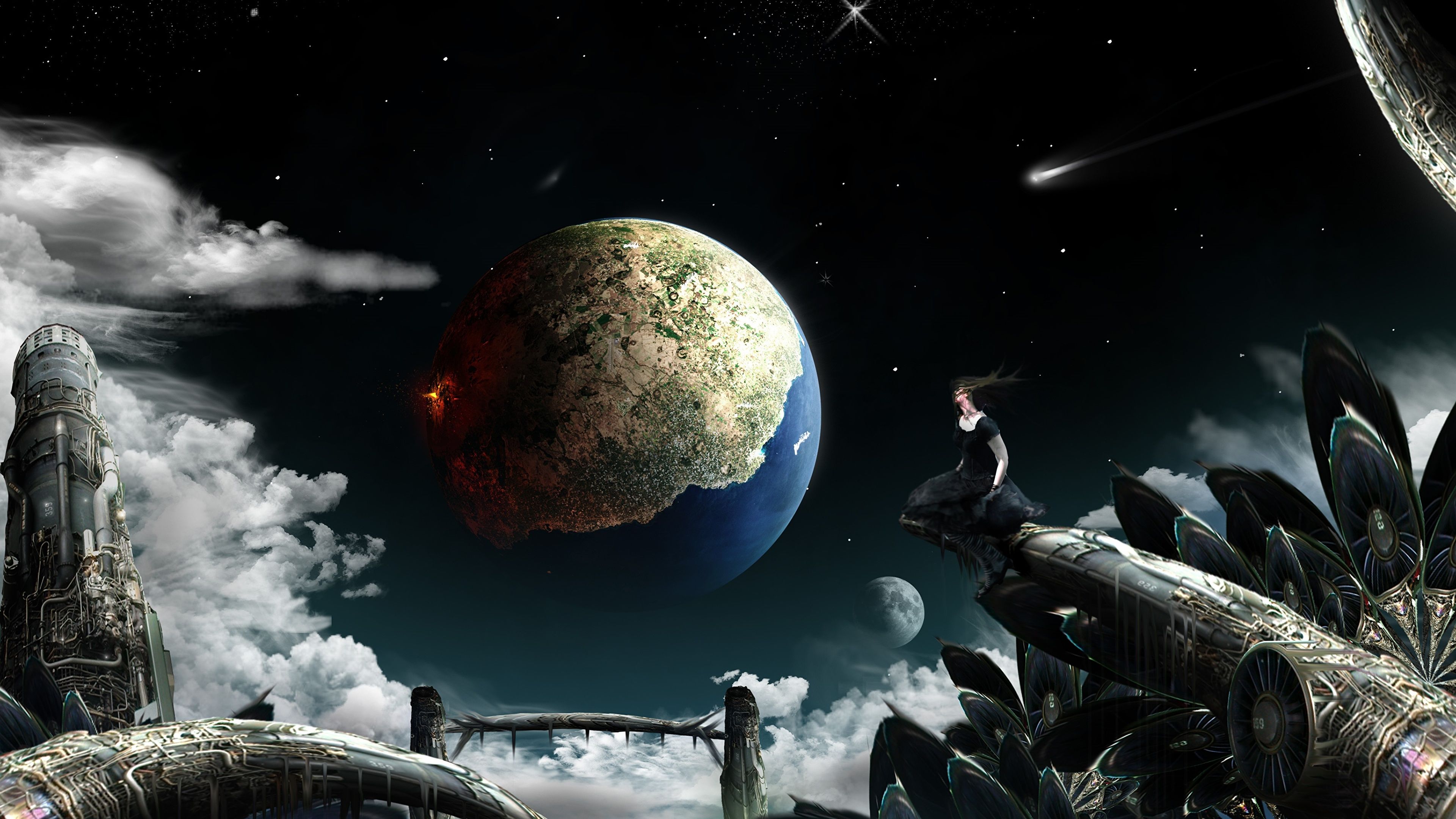 3840x2160 planet Fantasy Fantastic world 3840x2160