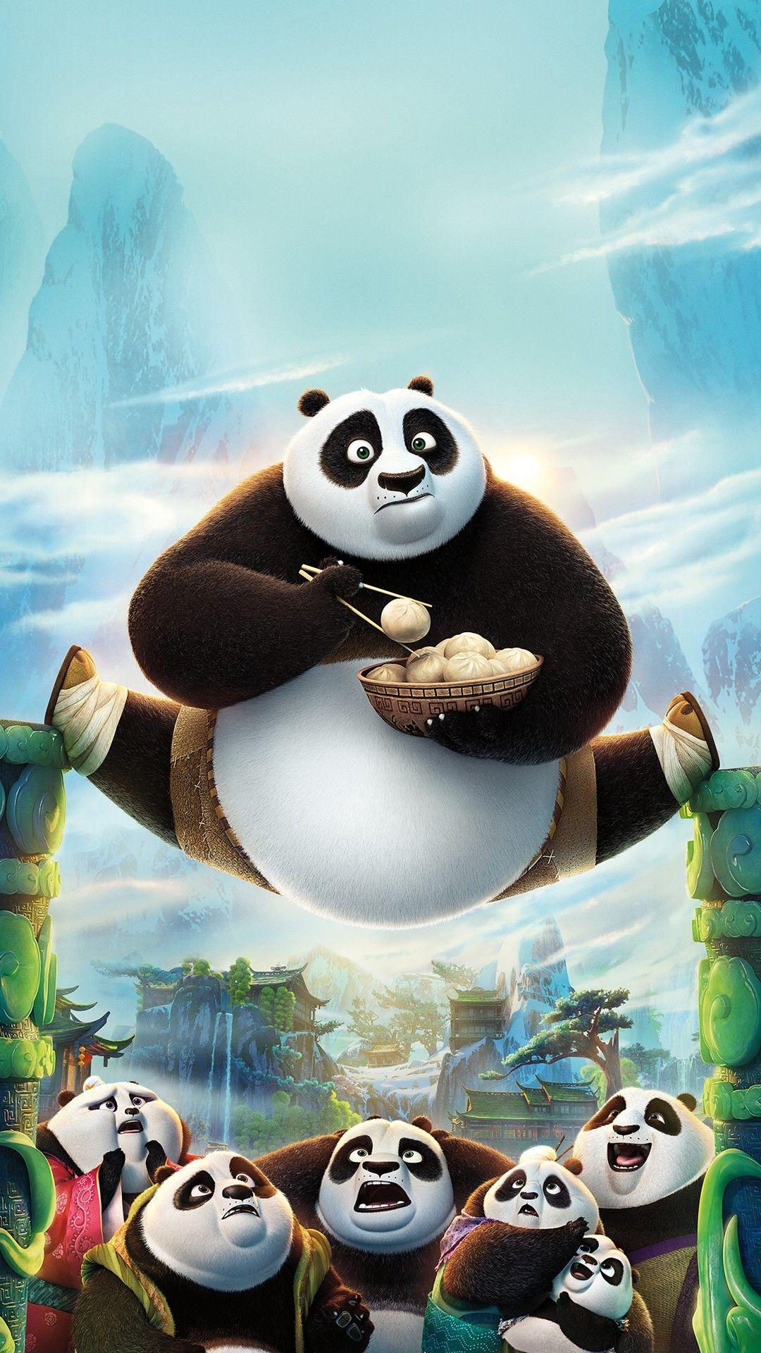Hình nền 1080x1920 Kung Fu Panda 3