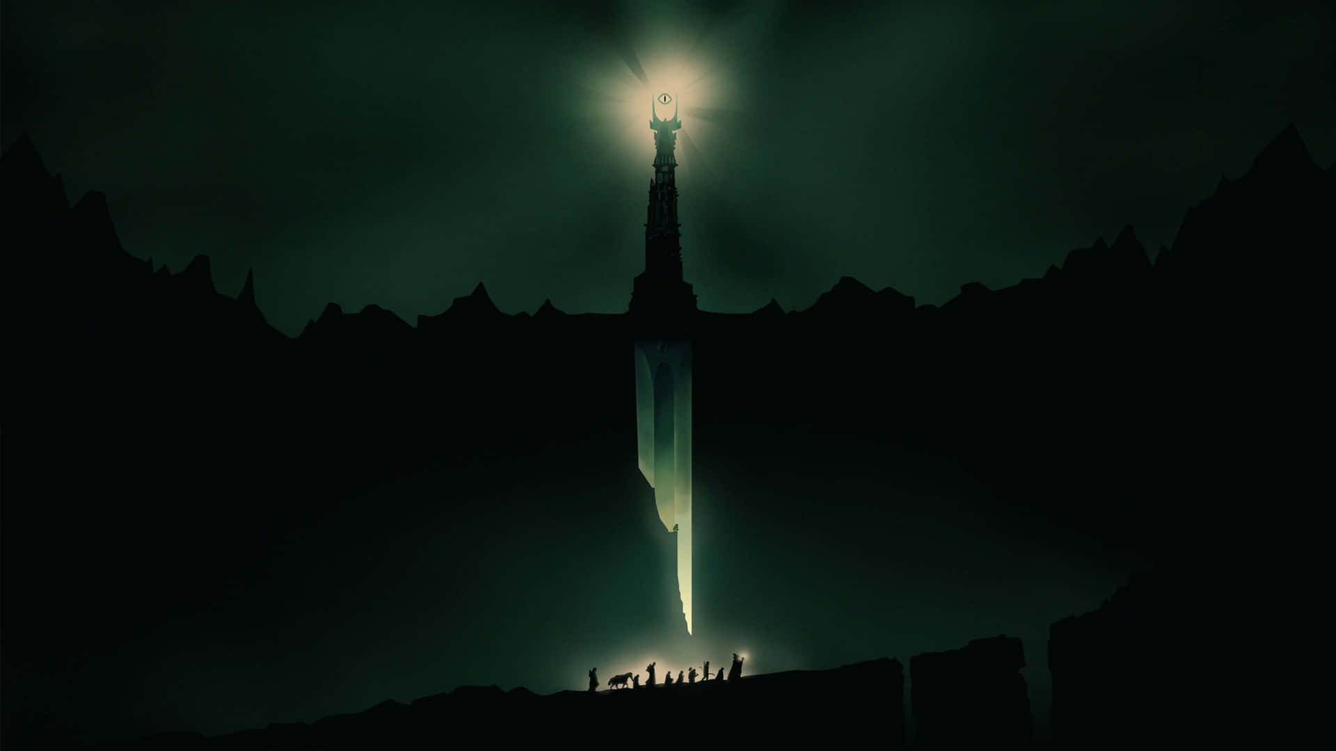 1920x1080 Minimalist Lord Of The Rings Wallpaper