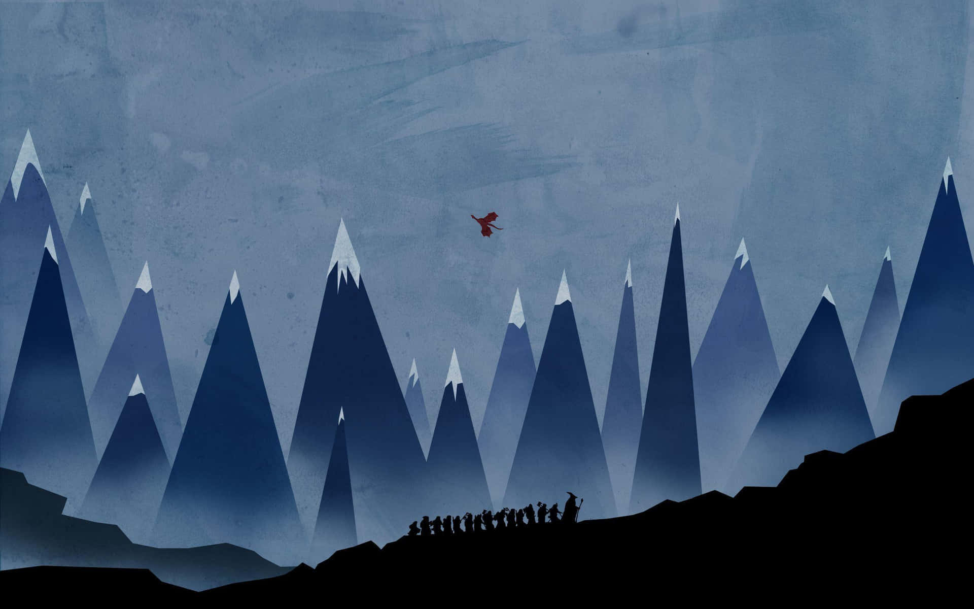 1920x1200 Minimalist Lord Of The Rings Wallpaper
