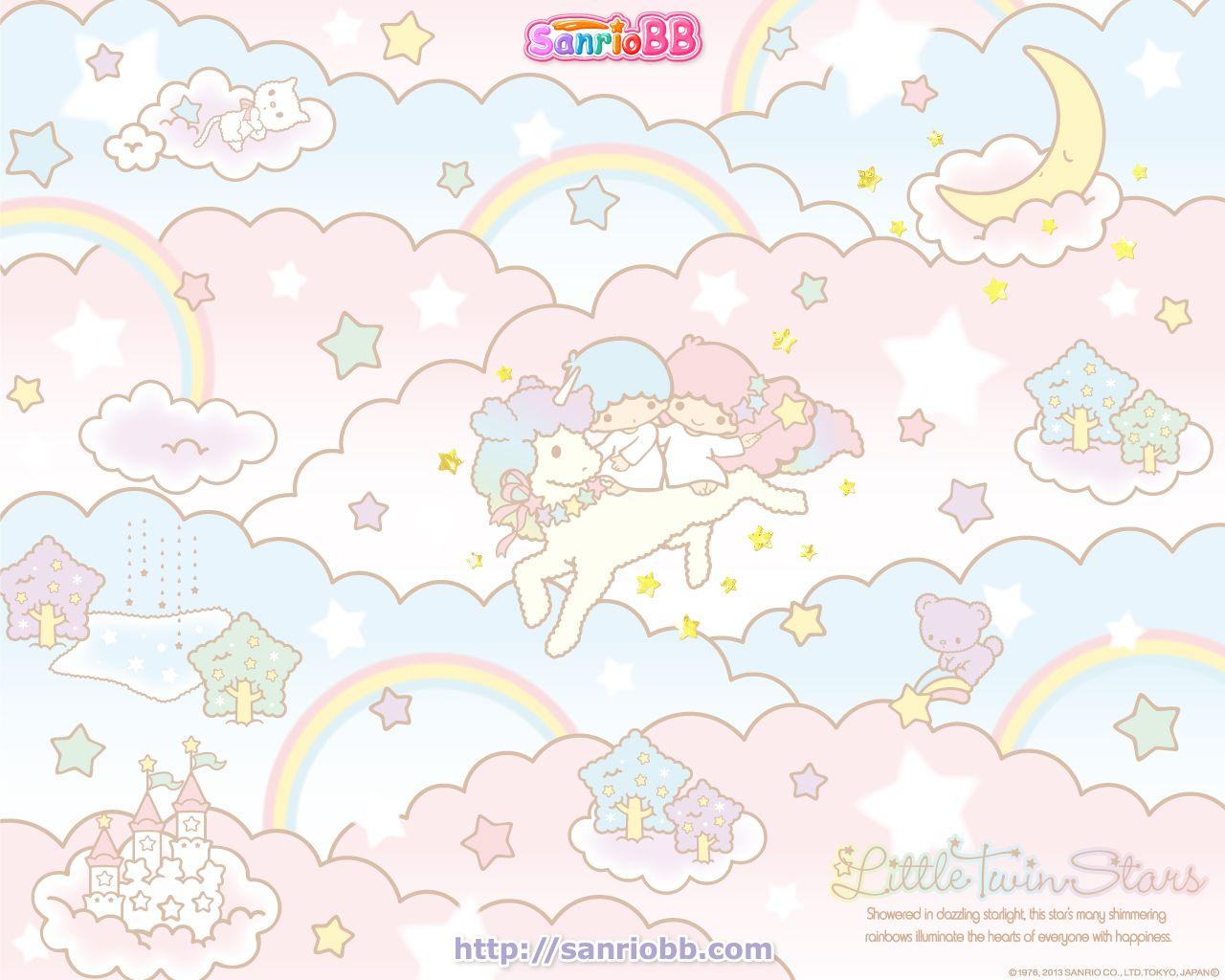 1280x1024 My Little Twin Stars Wallpaper Free Wallpaper & Background