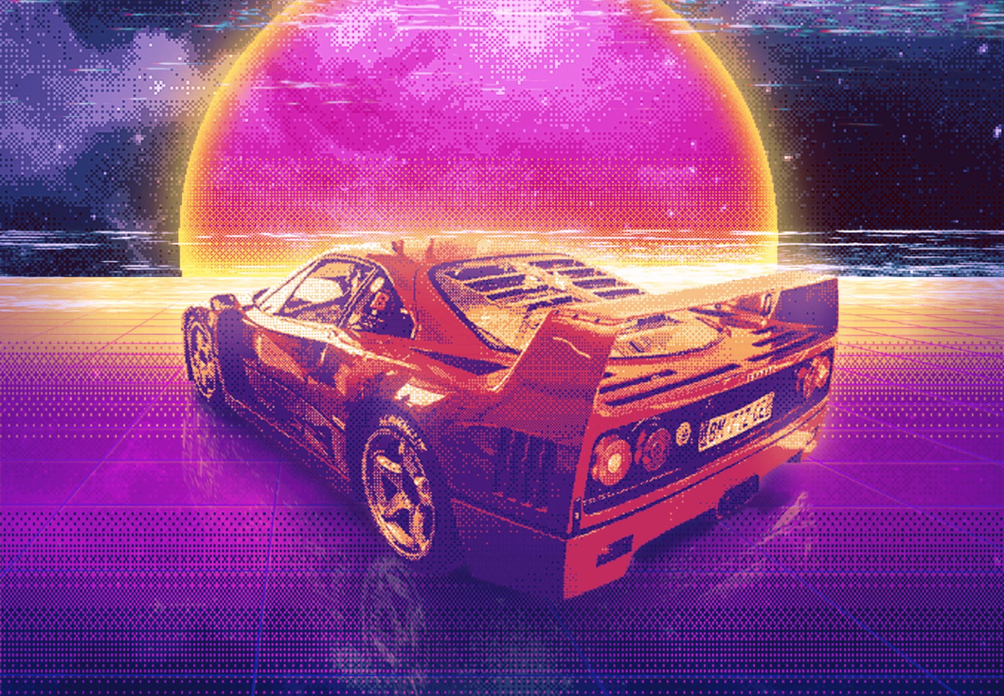 Retro Wave Wallpapers Top Free Retro Wave Backgrounds Wallpaperaccess