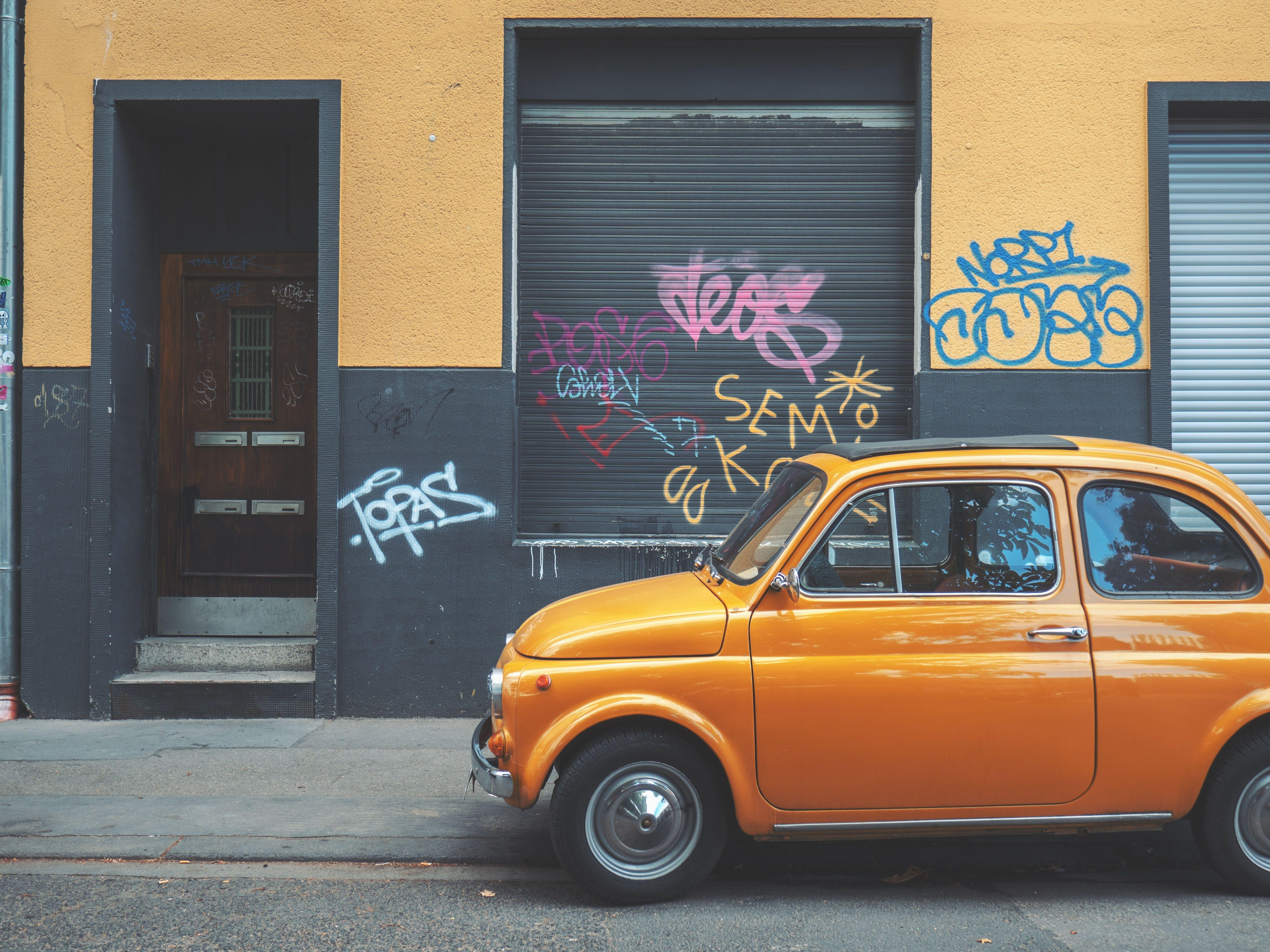 5184x3888 Download 5184x3888 Retro, Cars, Side View, Orange, Cute