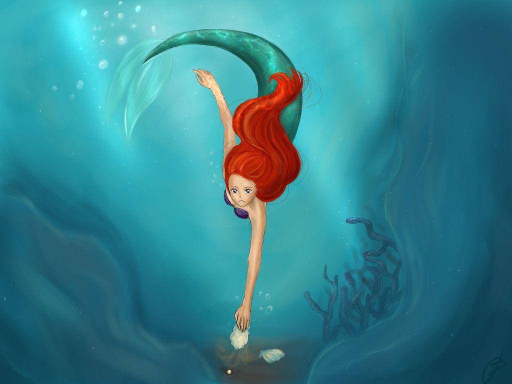 1024x768 Little Mermaid Wallpaper