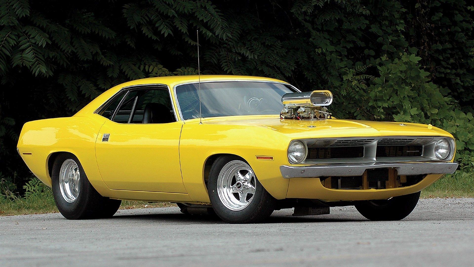 1920x1080 plymouth, Barracuda, Hot, Rod, Tuning, Yellow, Classic
