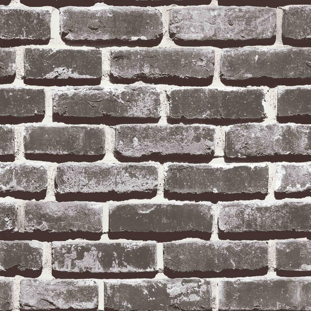 1000x1000 US $26.1 10% OFF. Imitation Brick Pattern Wallpaper 3D Retro Gray Vintage Wallpaper Hotel Clothing Store Antique Stone Waterproof PVC Wallpaper In