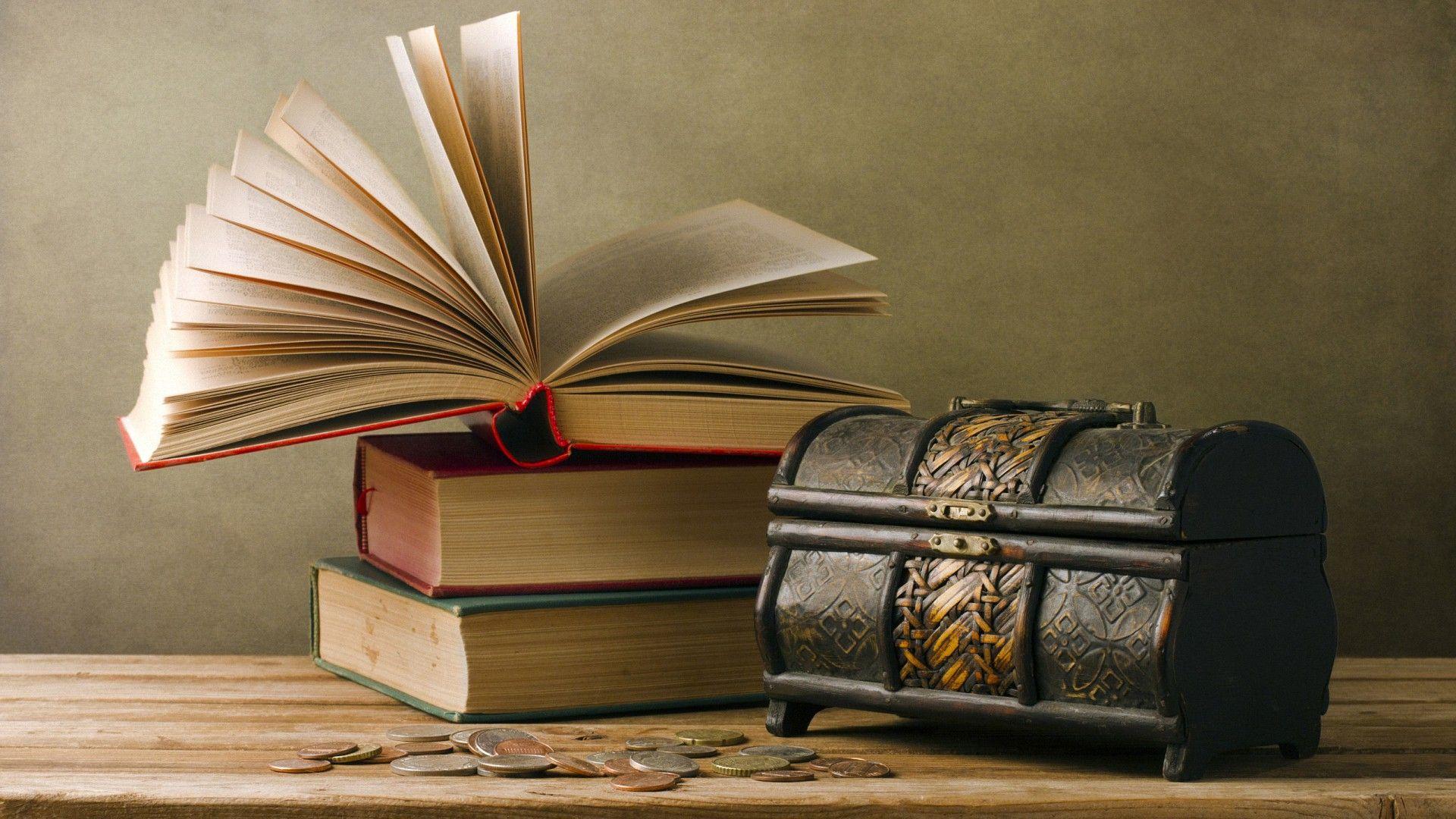 1920x1080 Table Book Vintage HD Wallpaper