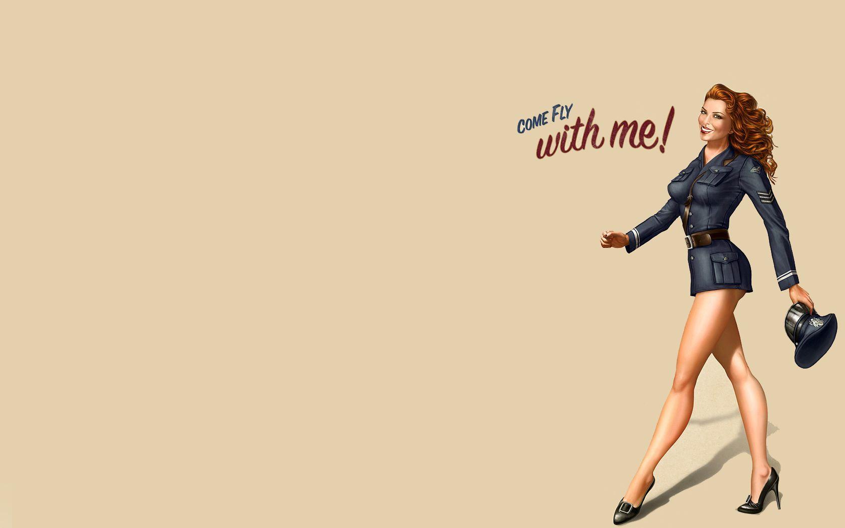 1680x1050 vintage, pinups wallpaper