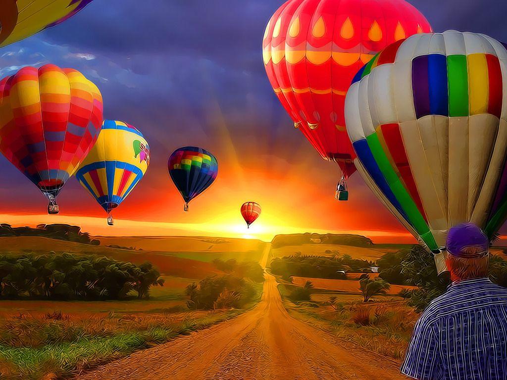 1024x768 Hot Air Balloon Wallpaper