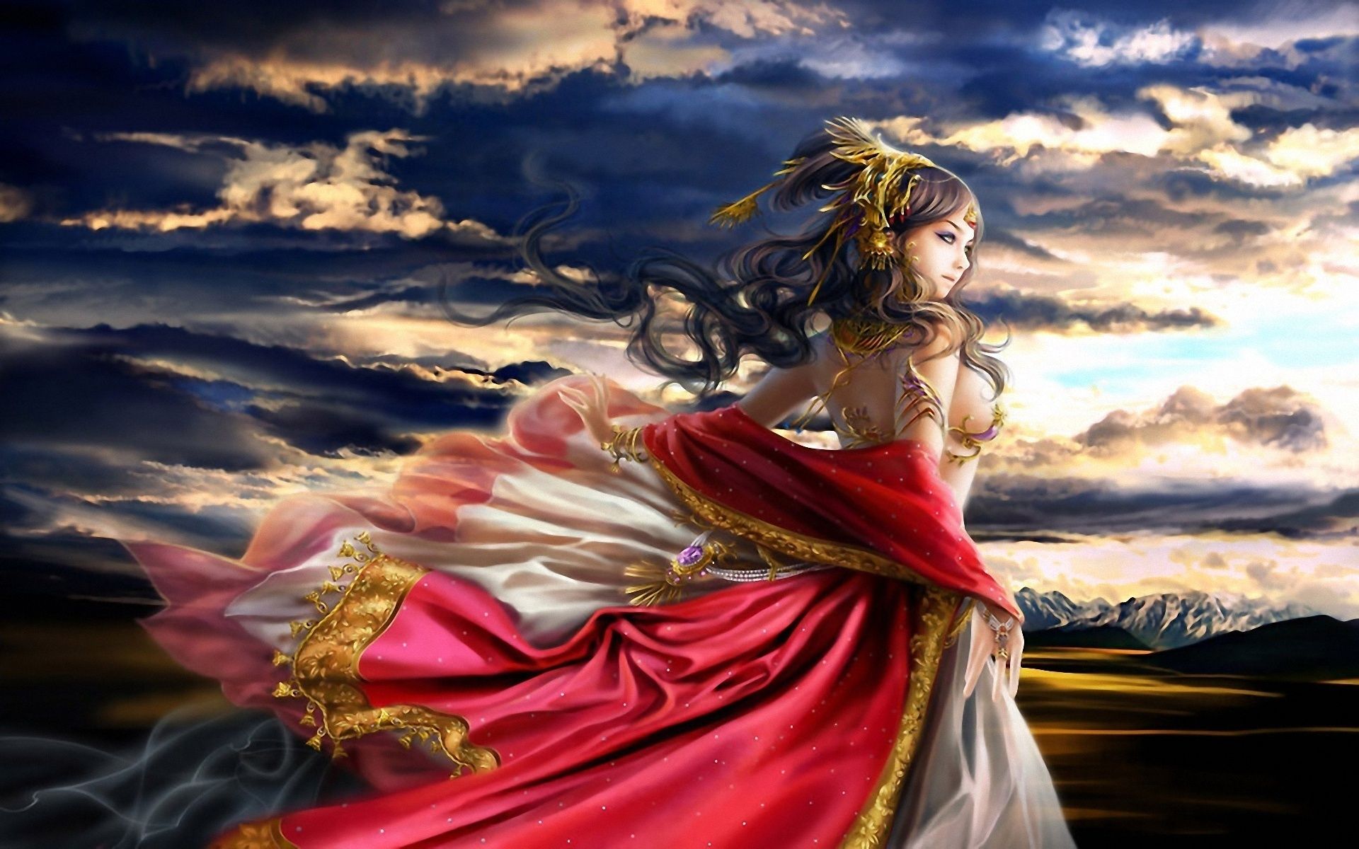 1920x1200 Fantasy Women HD Wallpaper