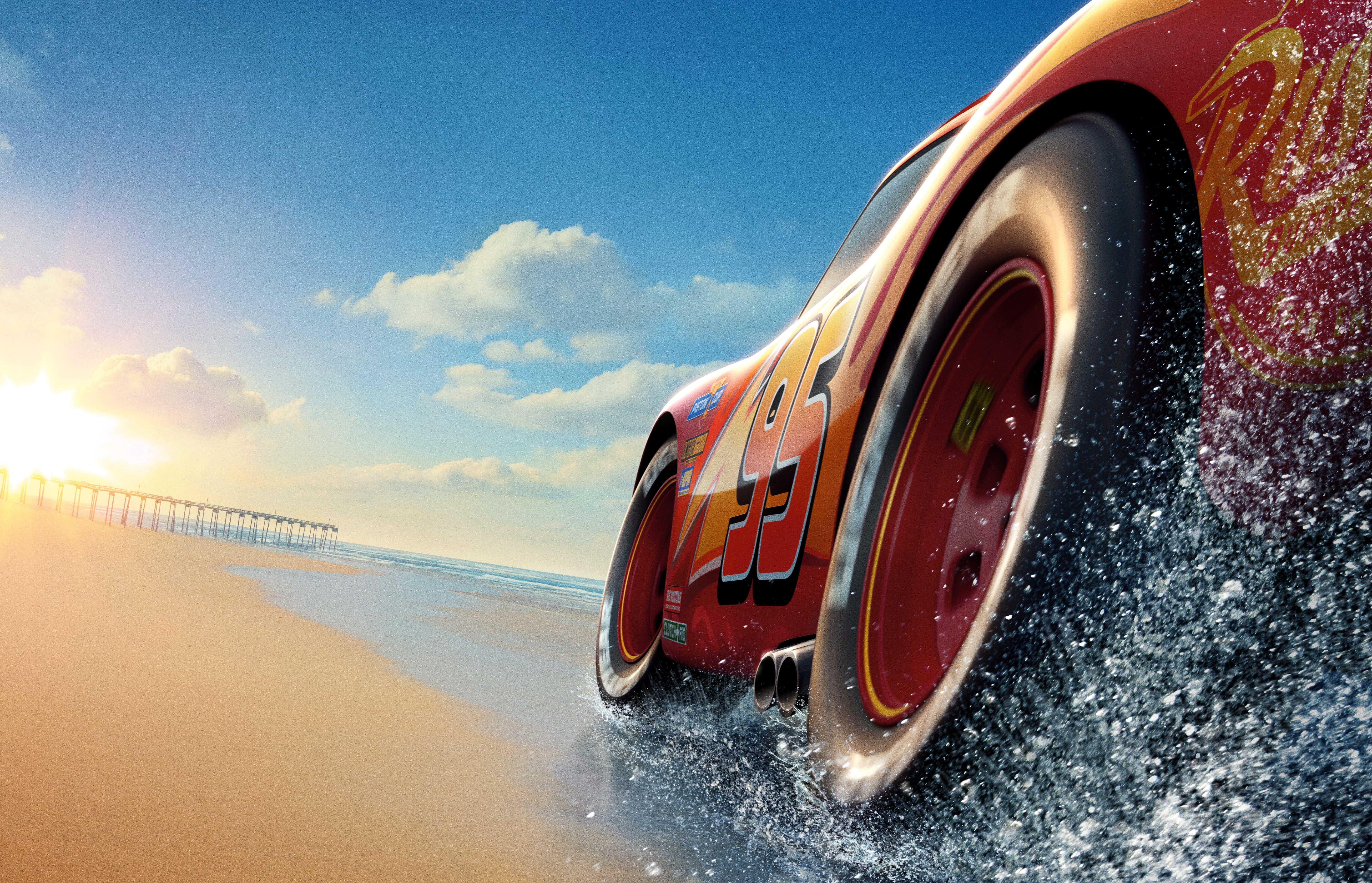 8504x5475 Lightning McQueen digital wallpaper HD wallpaper. Wallpaper