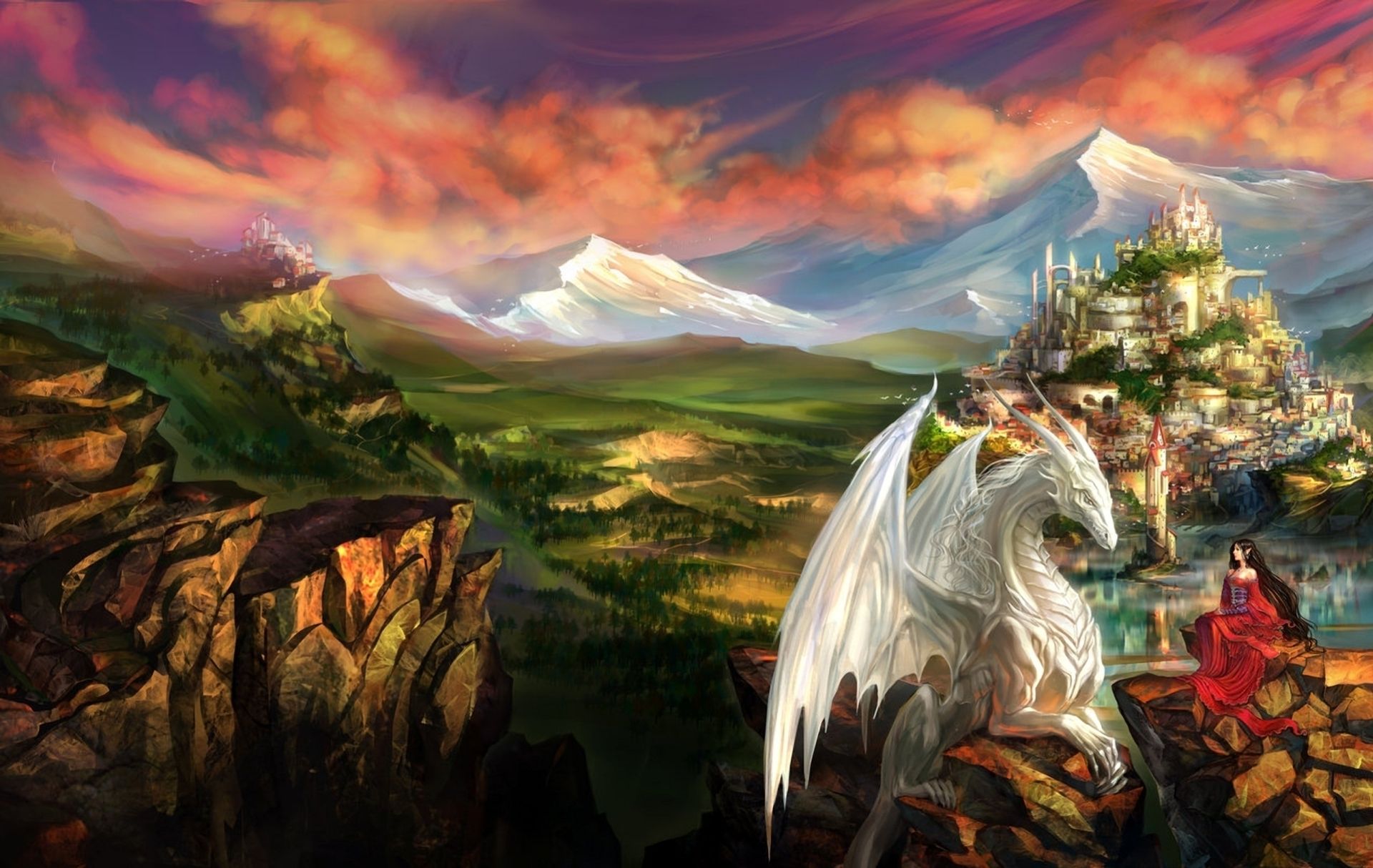 1920x1214 Princess, Mountains, Landscape