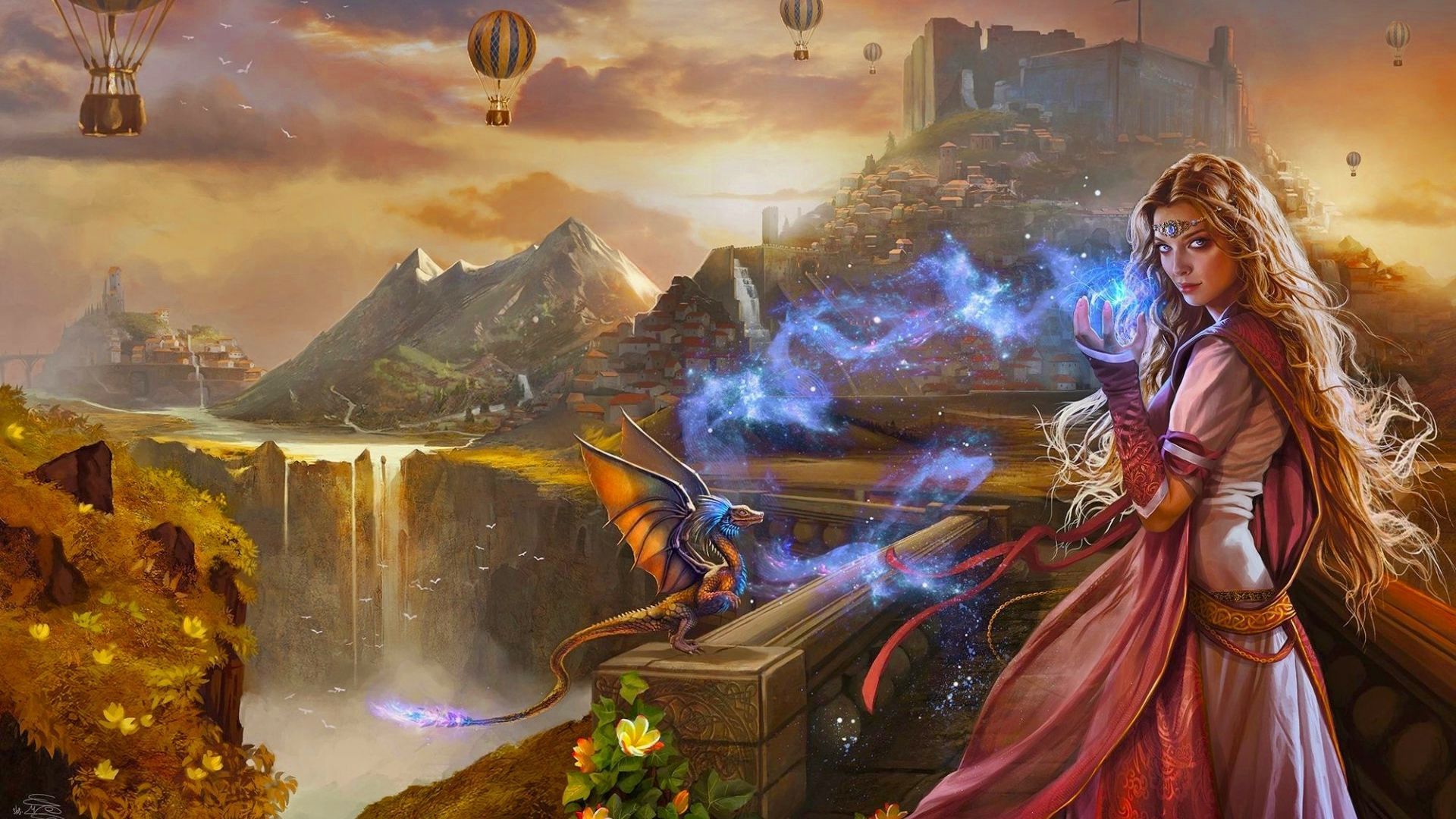 1920x1080 Princess Fantasy Art Wallpaper