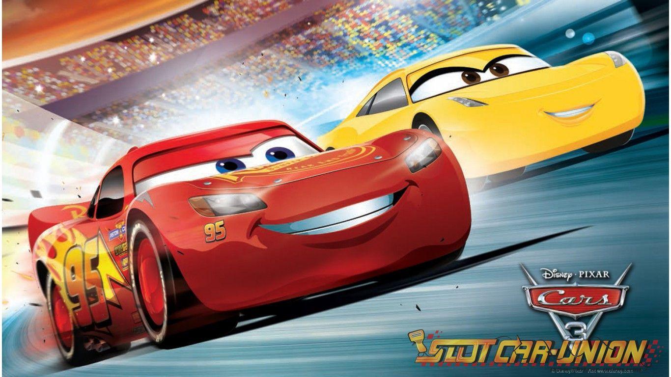 1366x768 Disney Pixar Cars 3 Lightning Mcqueen Slot Throughout