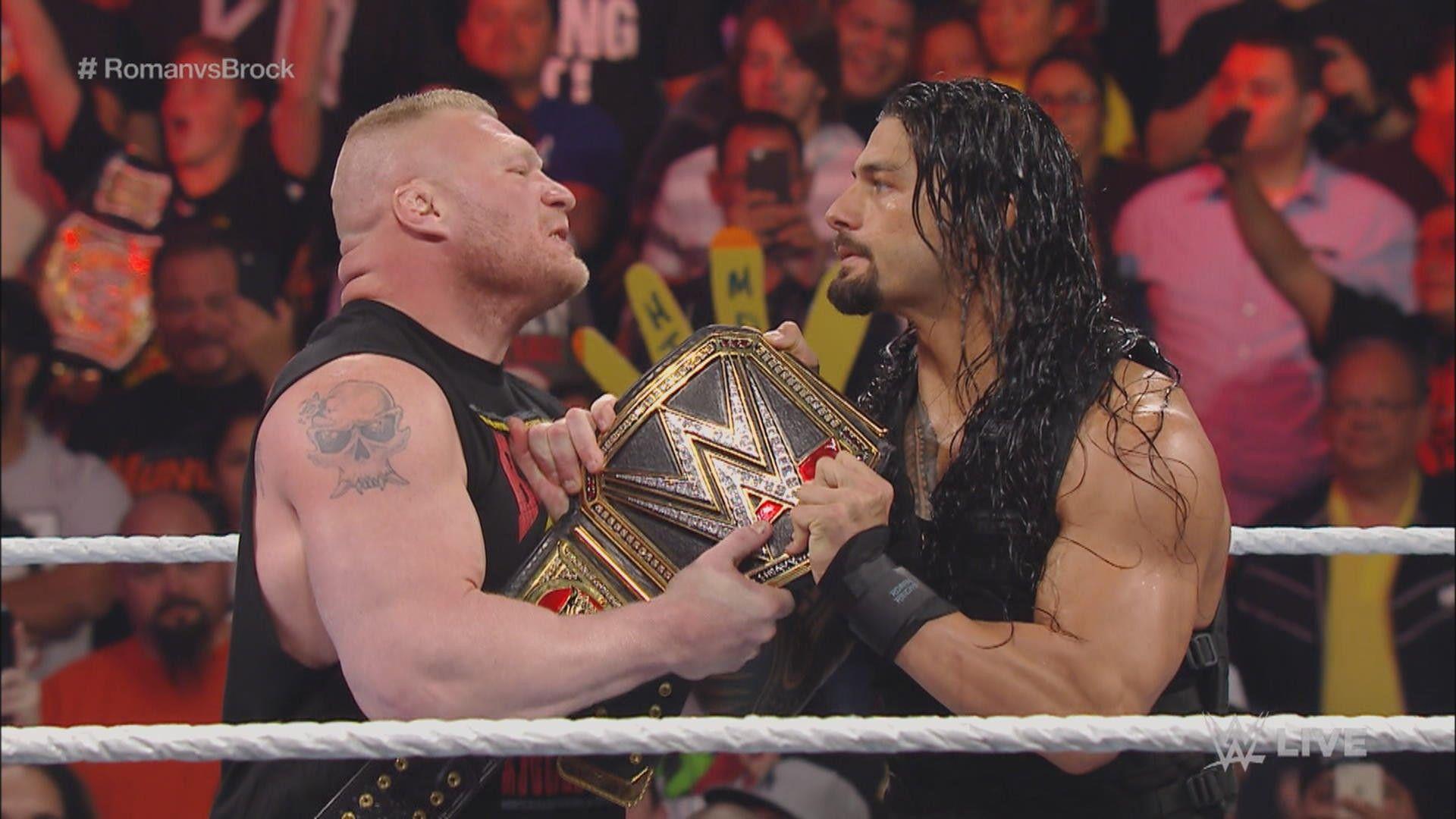 1920x1080 WWE Superstar Brock Lesnar vs Roman Reigns