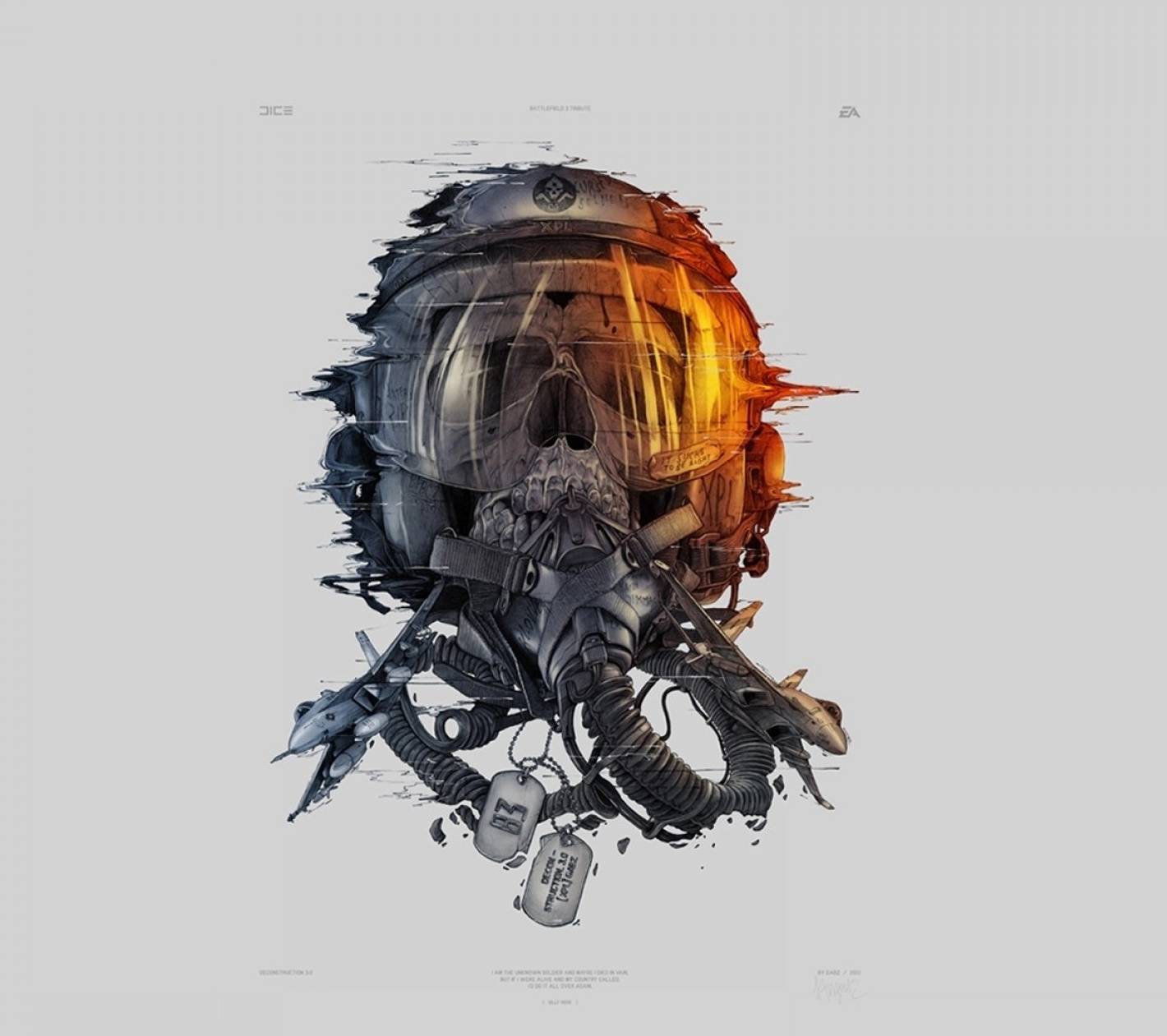 1420x1261 Skeleton Pilot Wallpaper