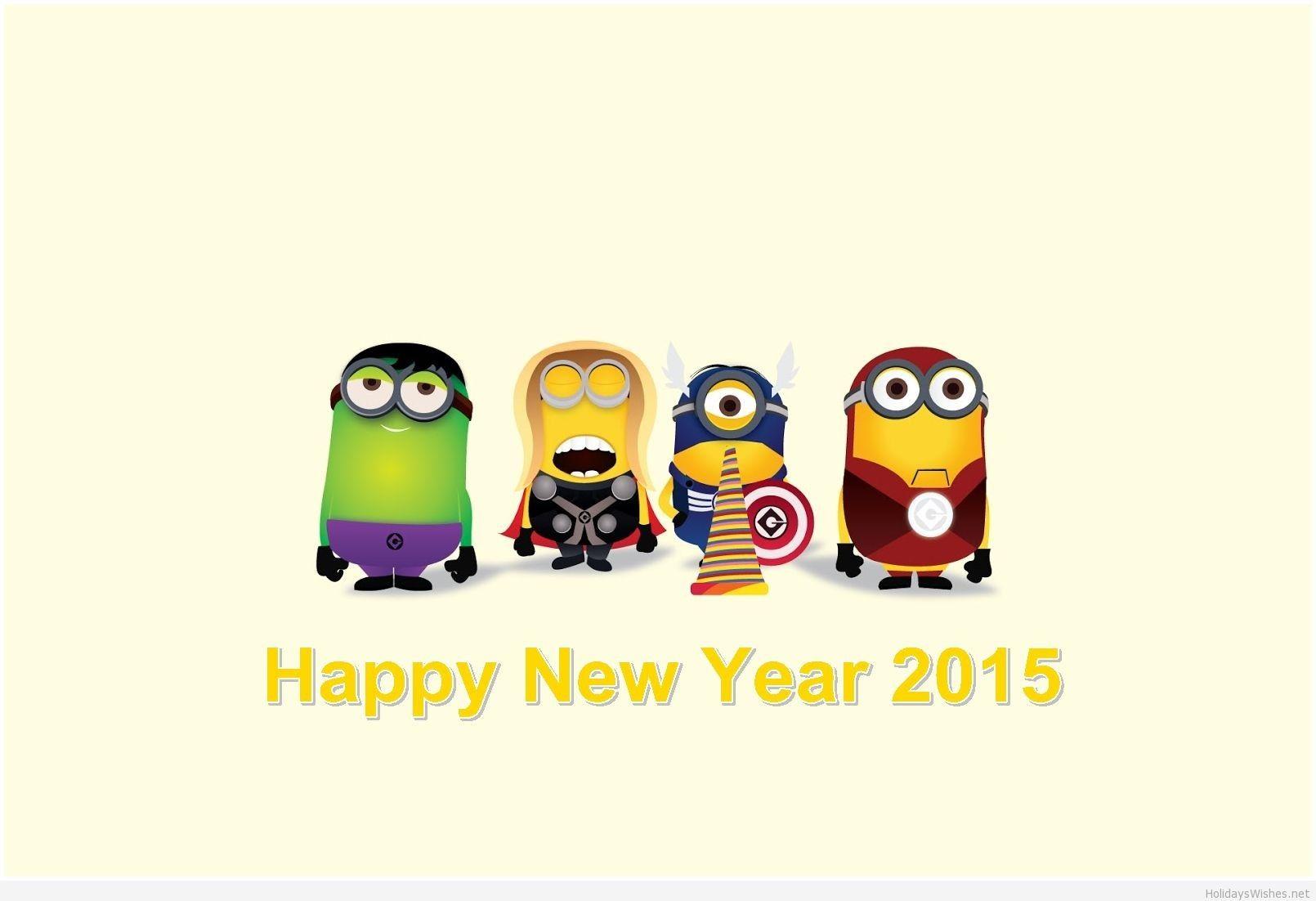 1610x1102 Marvel, Minions, Wallpaper, HD, Happy, New, Year, Lovely