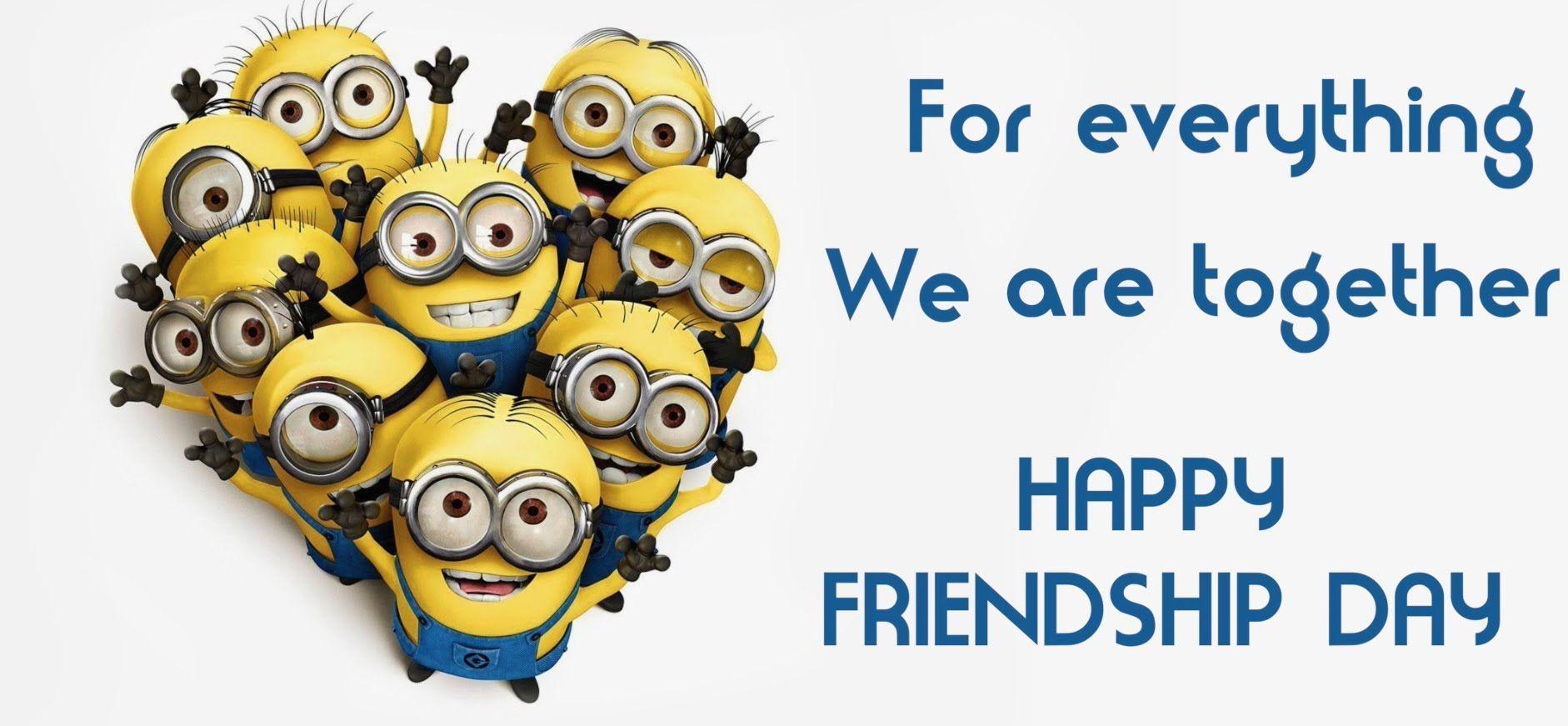 1882x871 Minions Happy Friendship Day HD Wallpaper