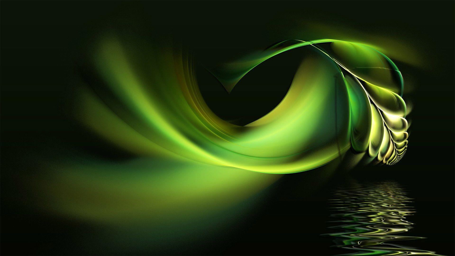1920x1080 Abstract Green Wallpaper