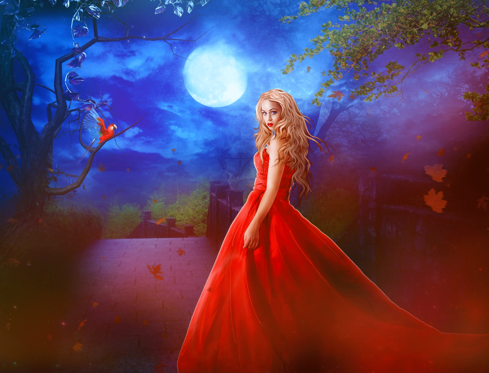 1700x1300 Full Moon Fantasy