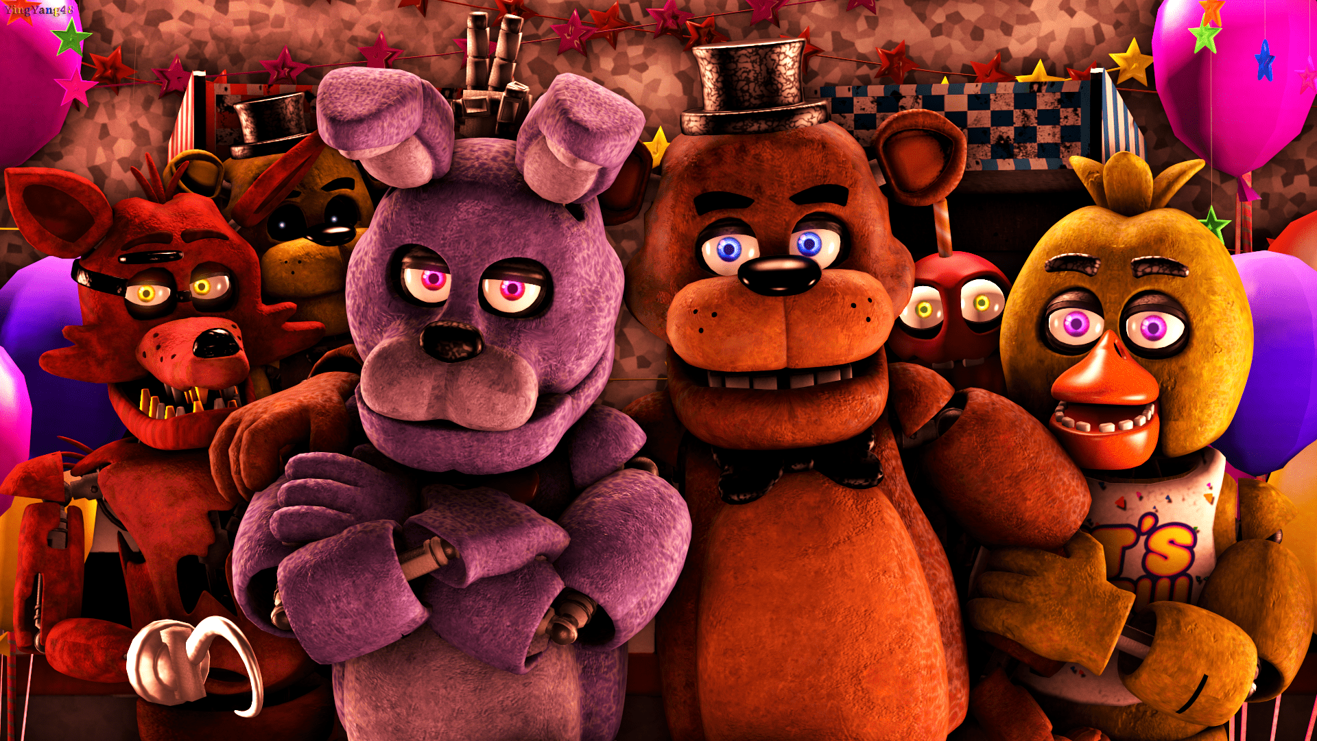 1920x1080 1920x1080 Chica (Five NIghts at Freddys), Bonnie